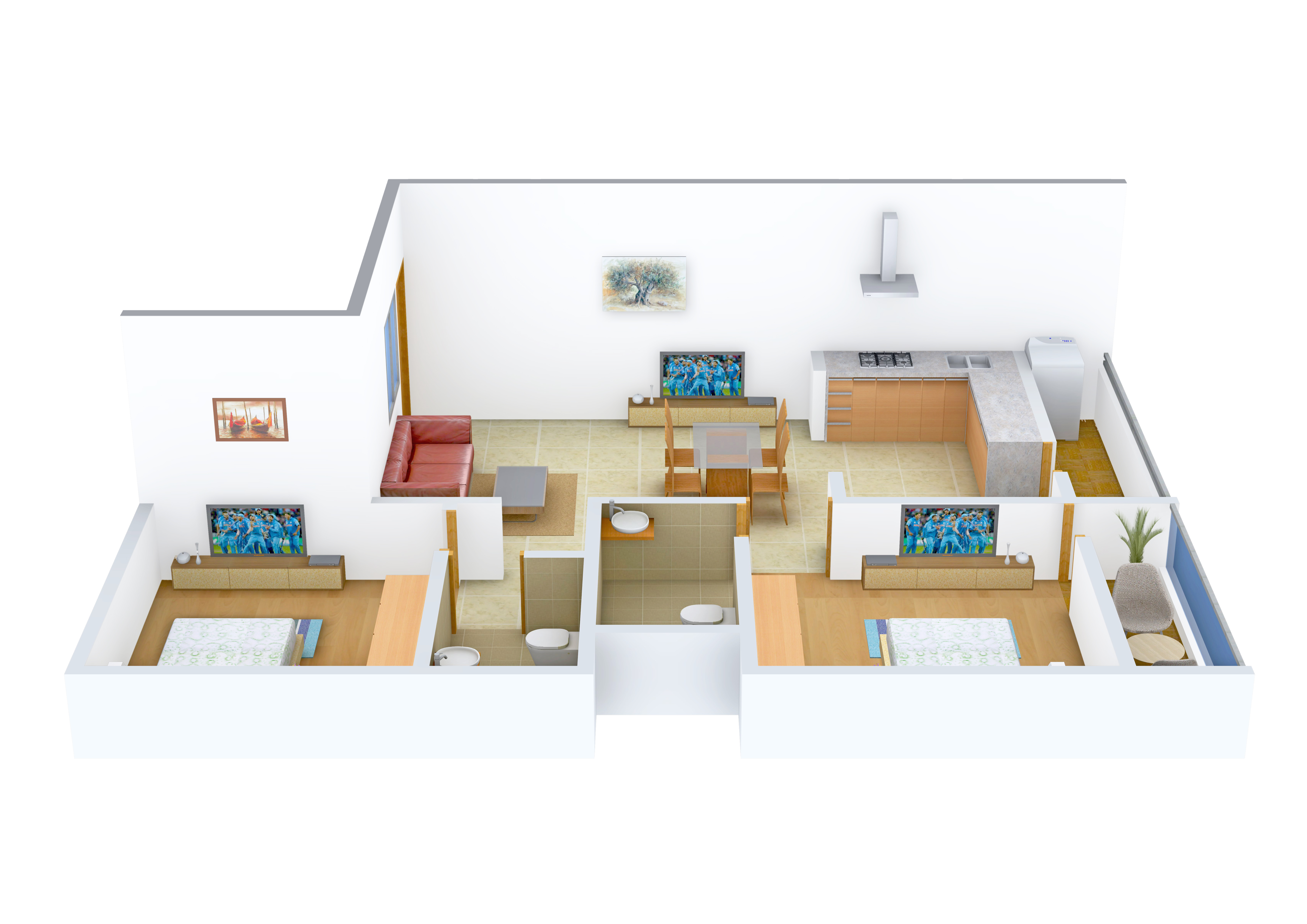 3DFloorPlan of Prasiddhi Enclave