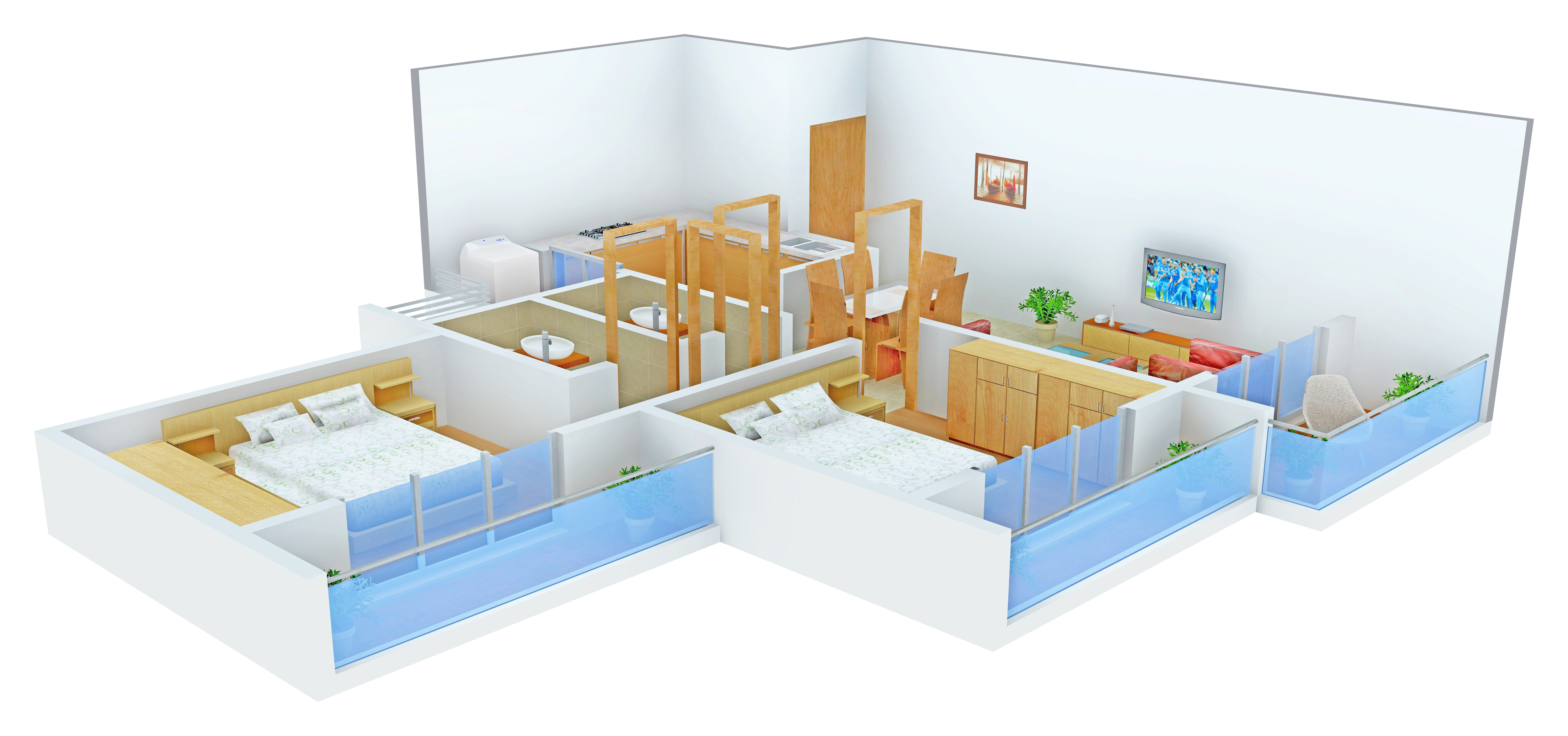 3DFloorPlan of Kailash Pratik Regalia
