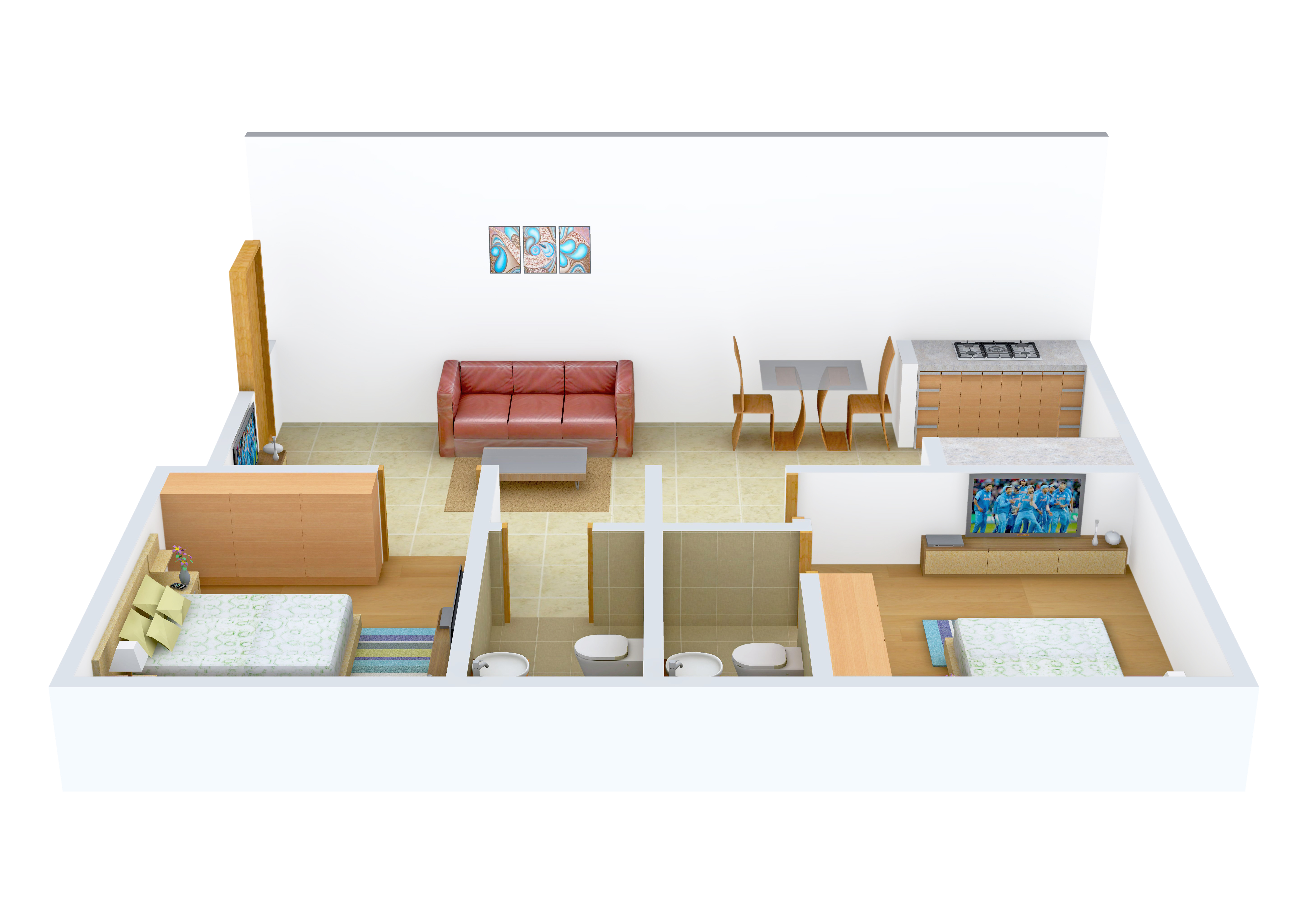 3DFloorPlan of Aatreyee Sonatanee