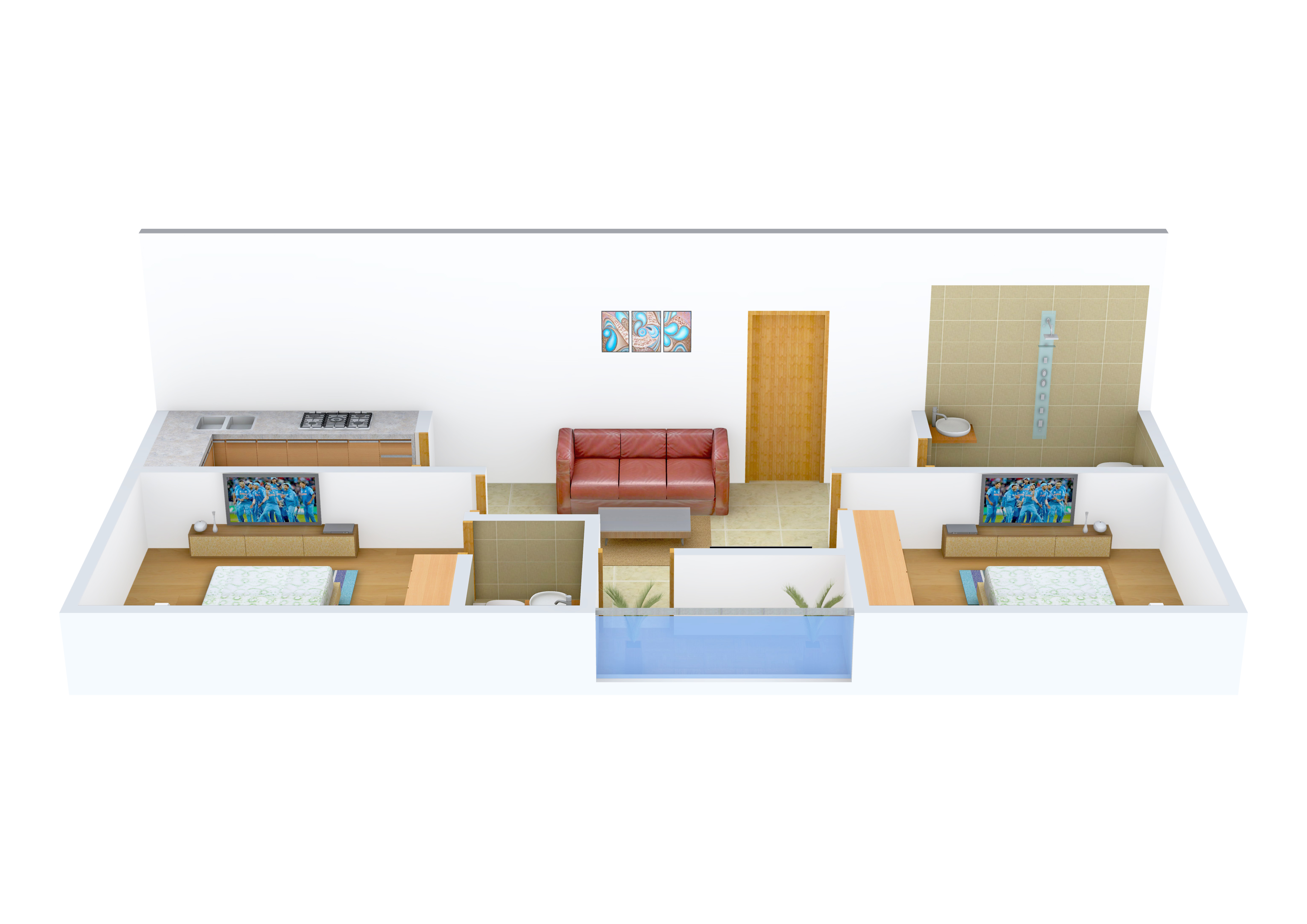 3DFloorPlan of Aatreyee Sonatanee