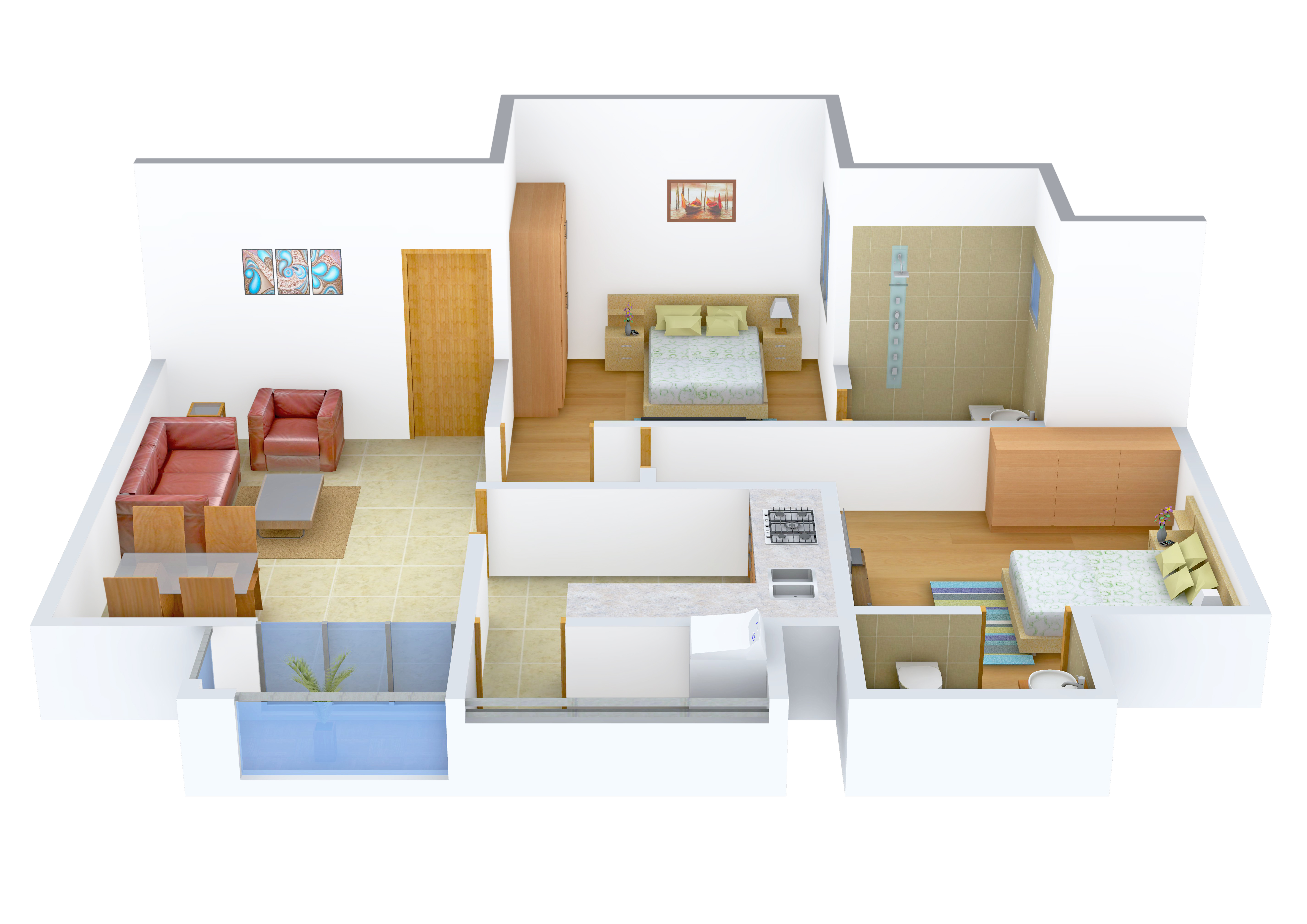 3DFloorPlan of Confident Vega III