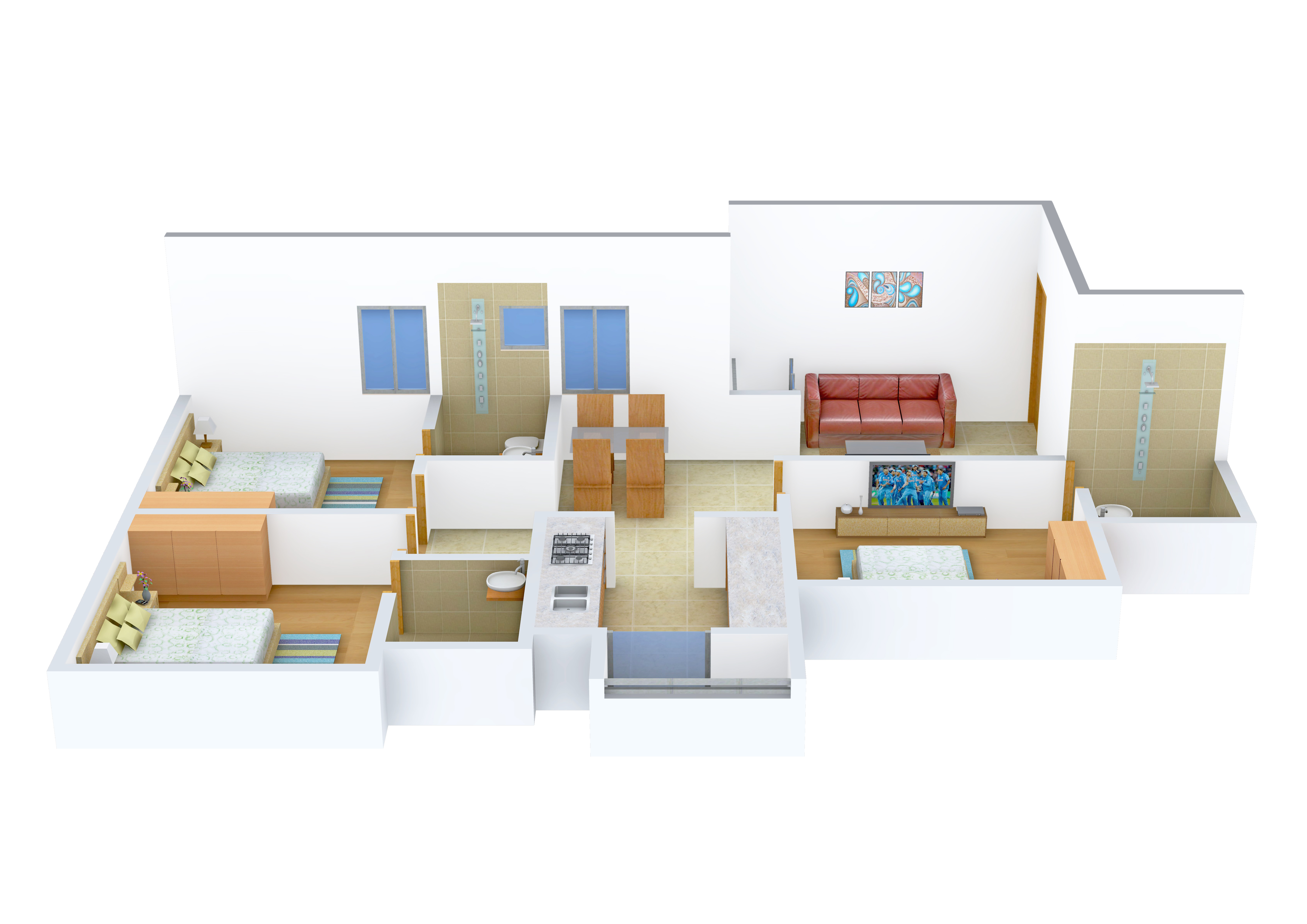 3DFloorPlan of Confident Vega III