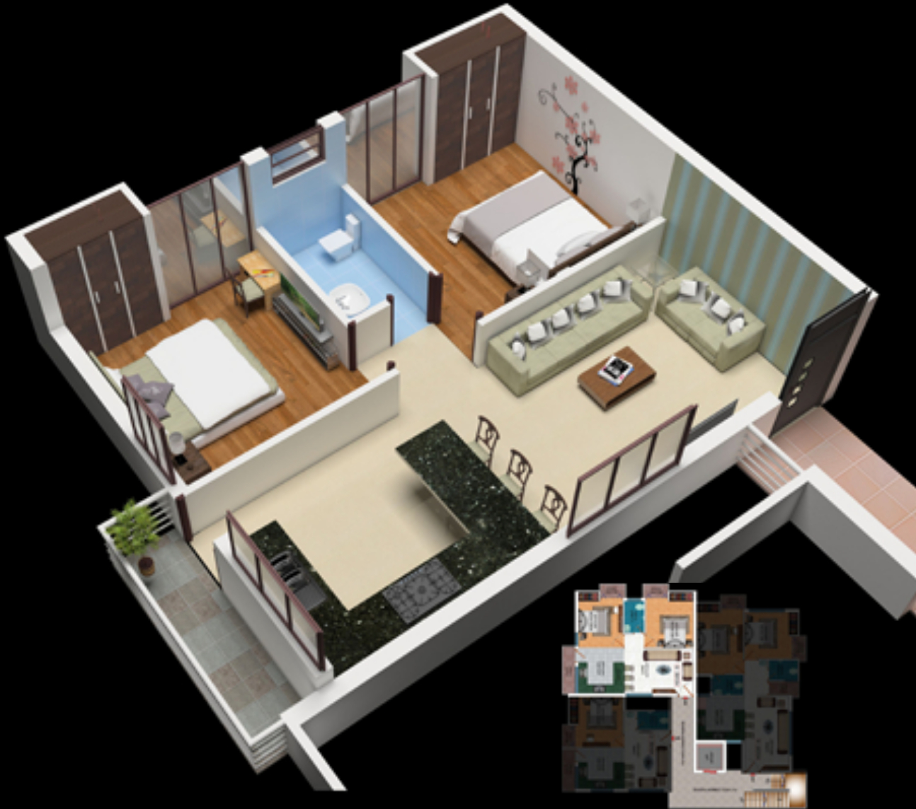 3DFloorPlan of Geomac Ethos