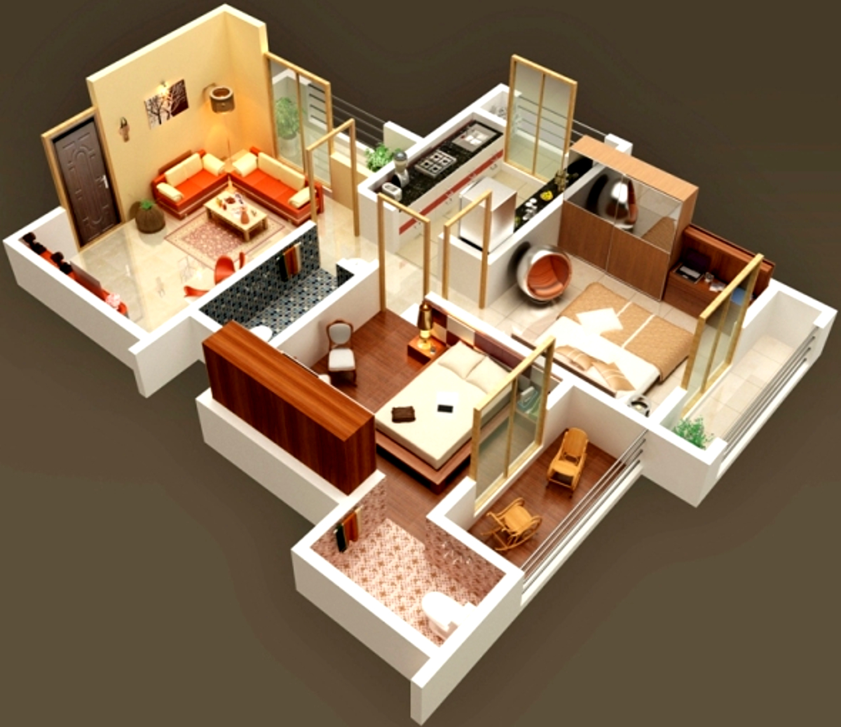 3DFloorPlan of Mangalmurti Dham