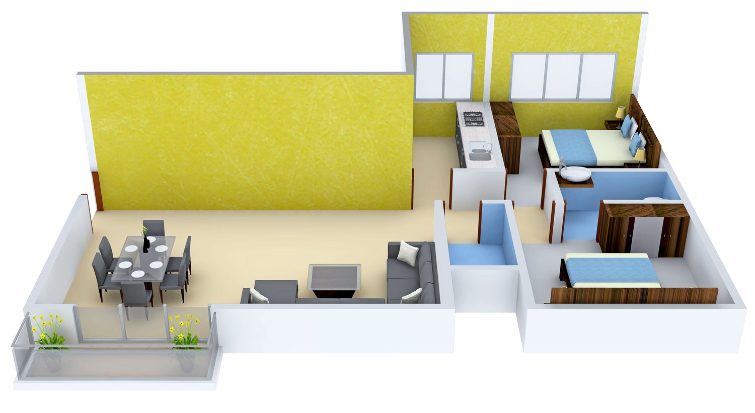 3DFloorPlan of Gopinath Urban Breath