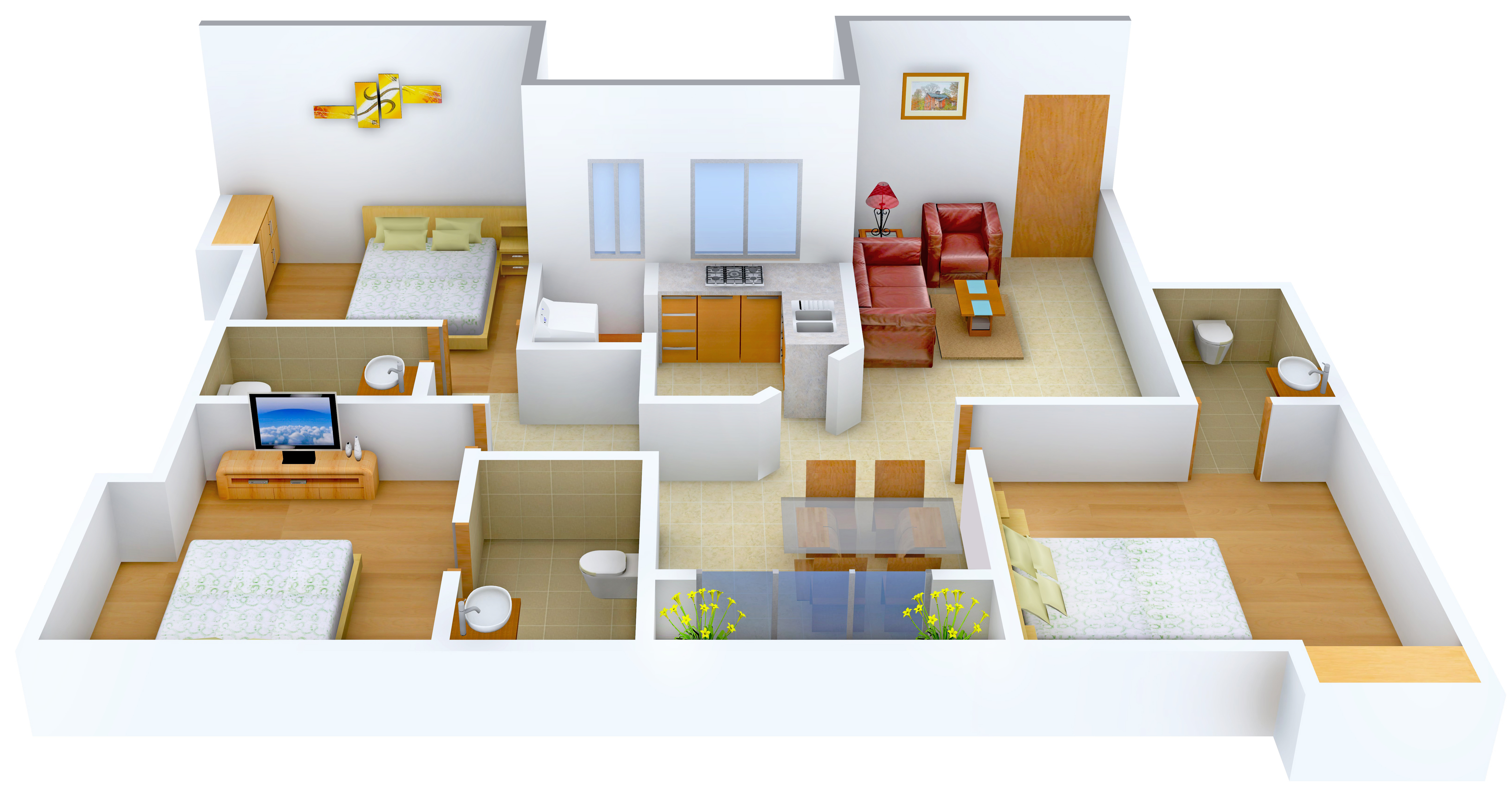 3DFloorPlan of Jain Avalon Springs