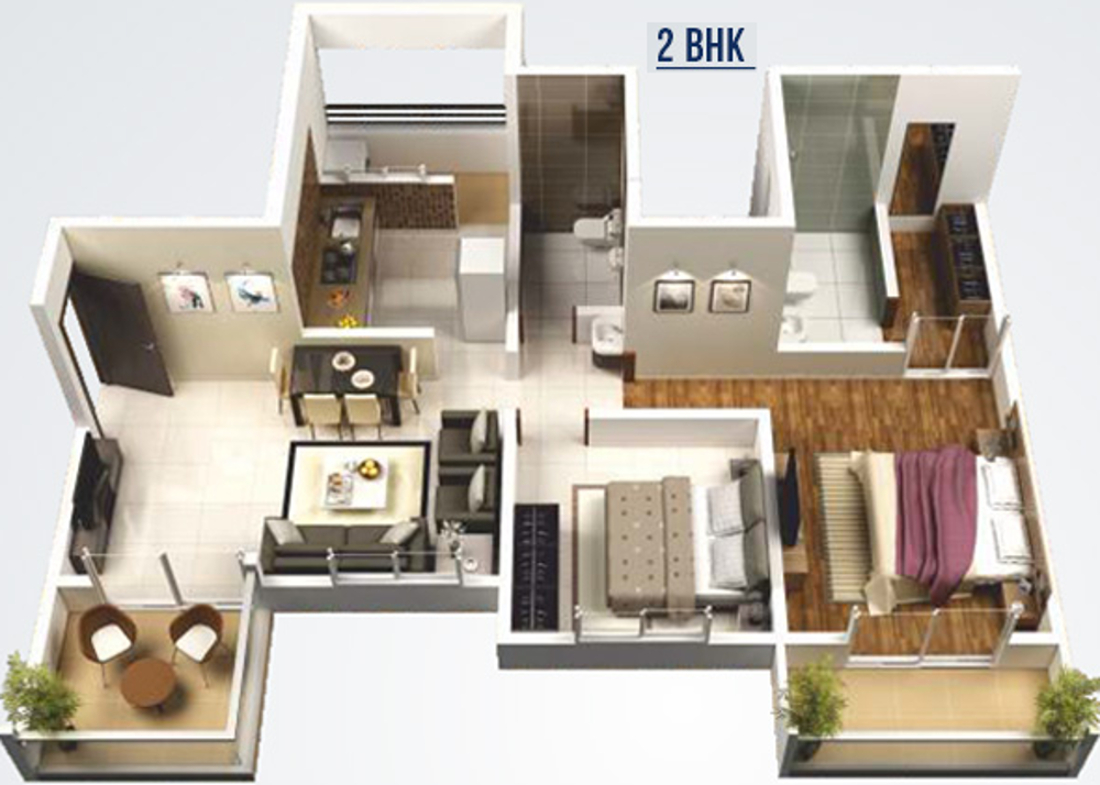 3DFloorPlan of Prakruti Palladium