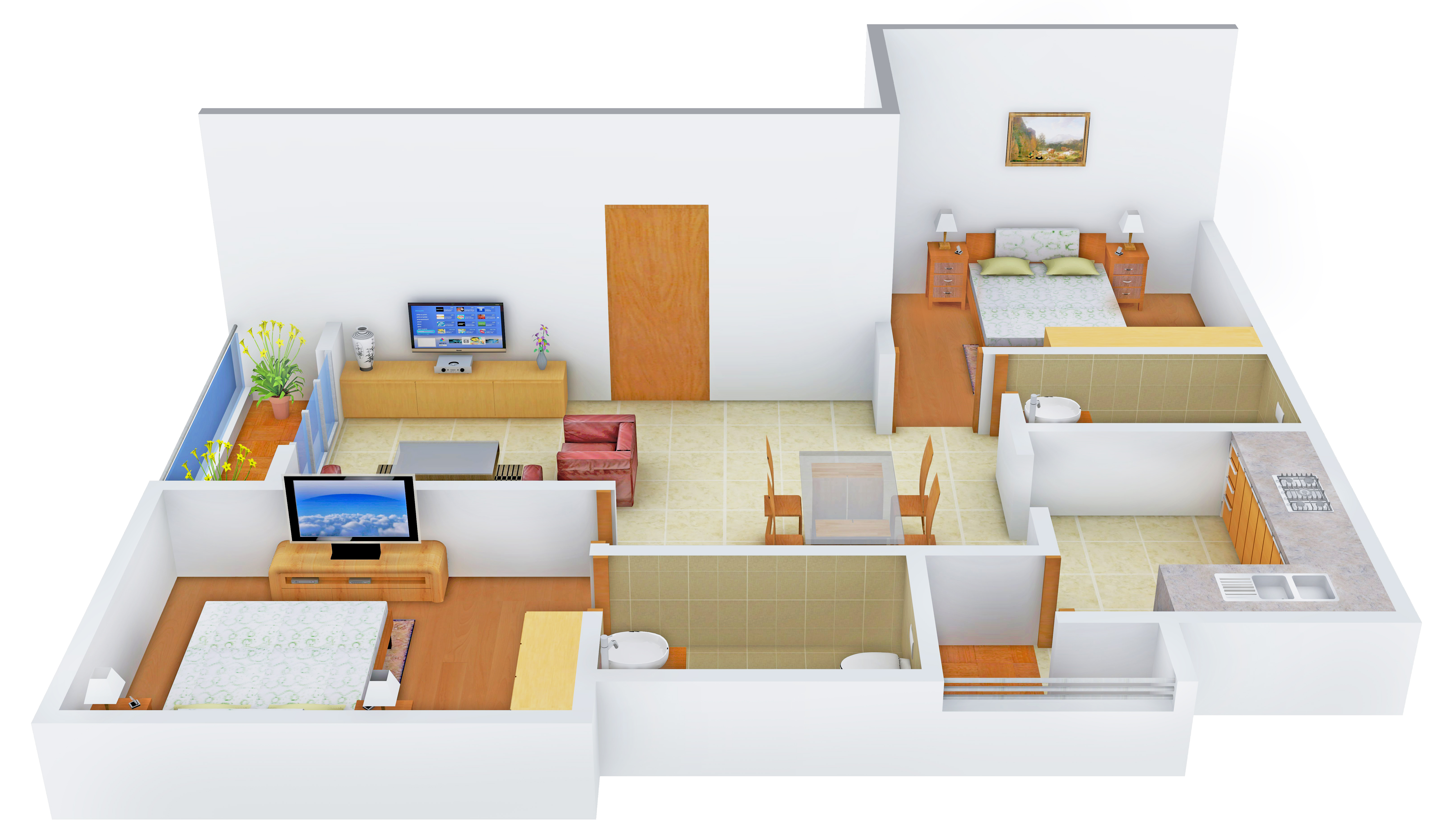 3DFloorPlan of Aavaasa Ahobilam
