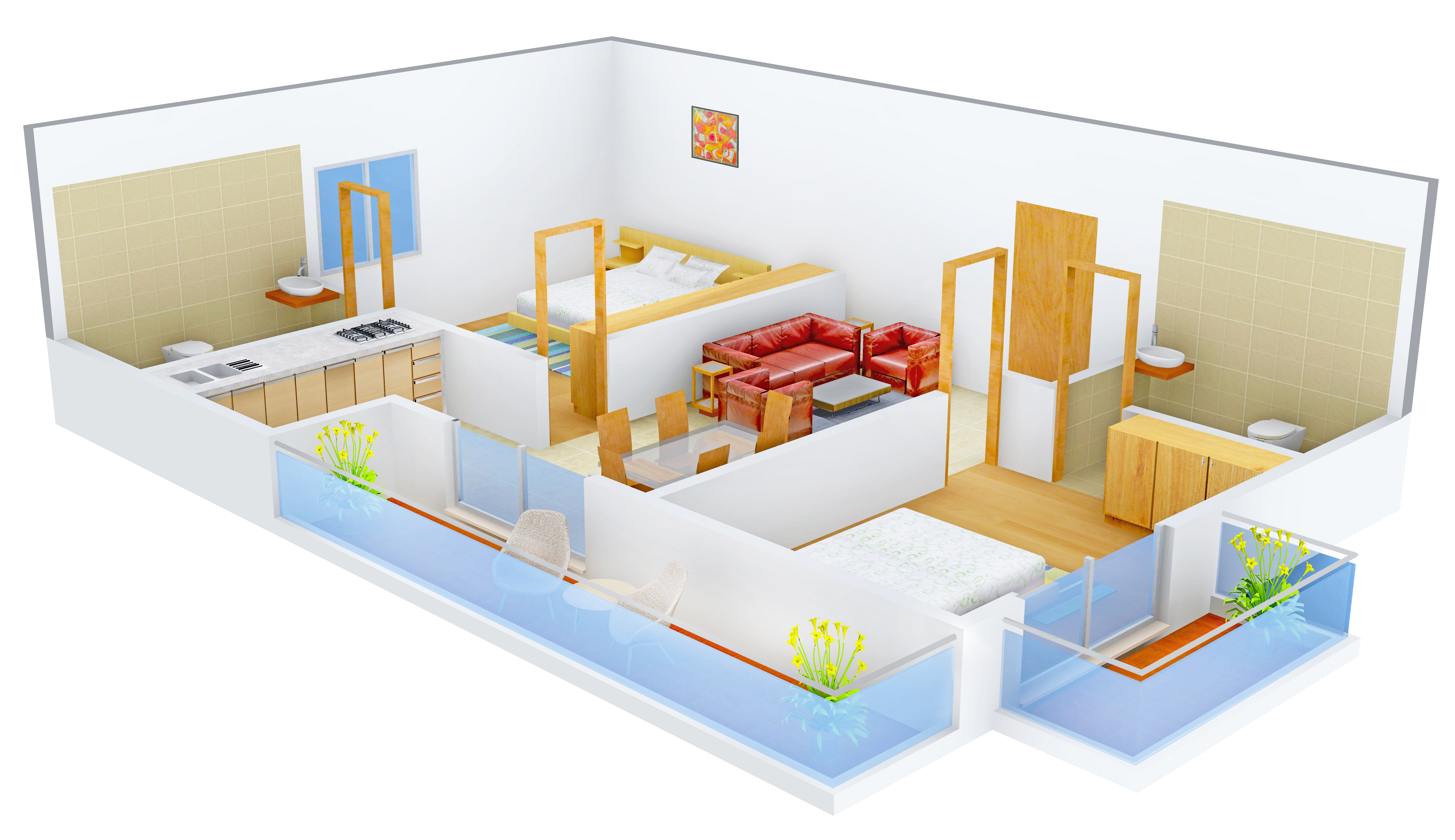 3DFloorPlan of Pioneer Evoque