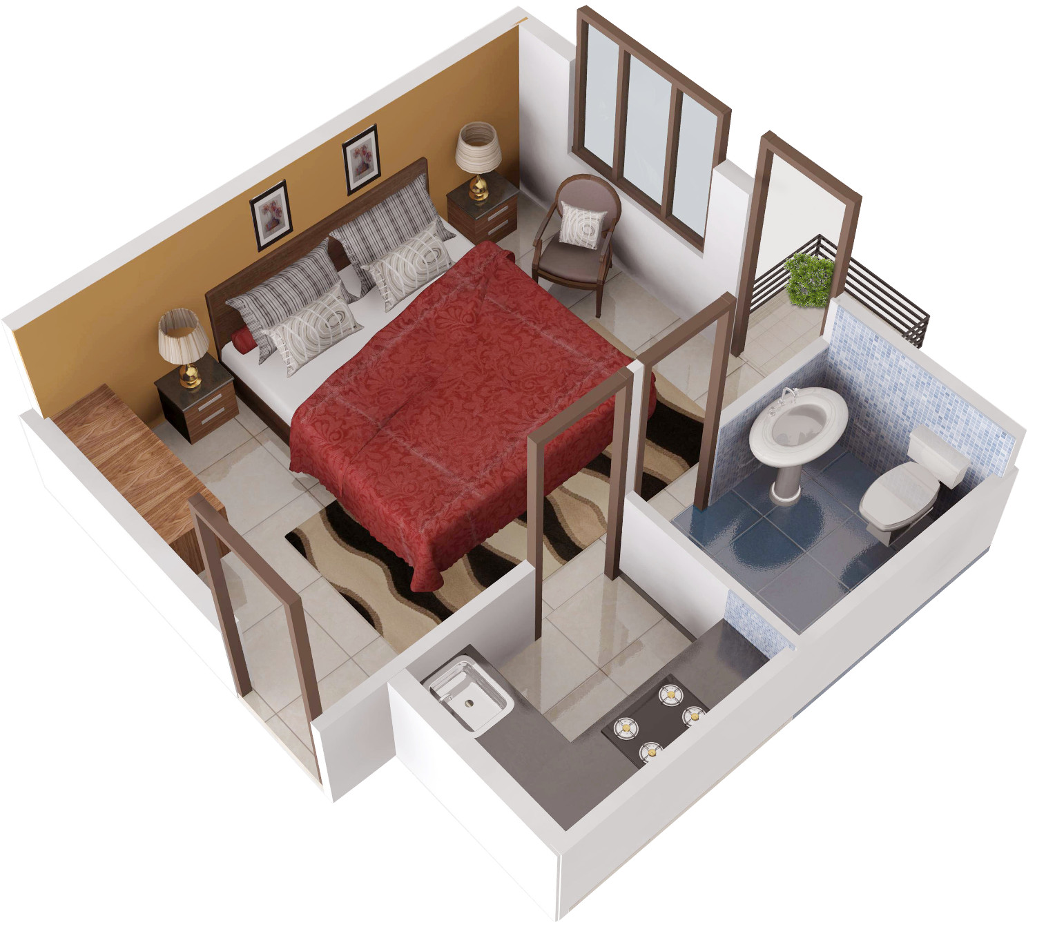 3DFloorPlan of Aftek Group Housing