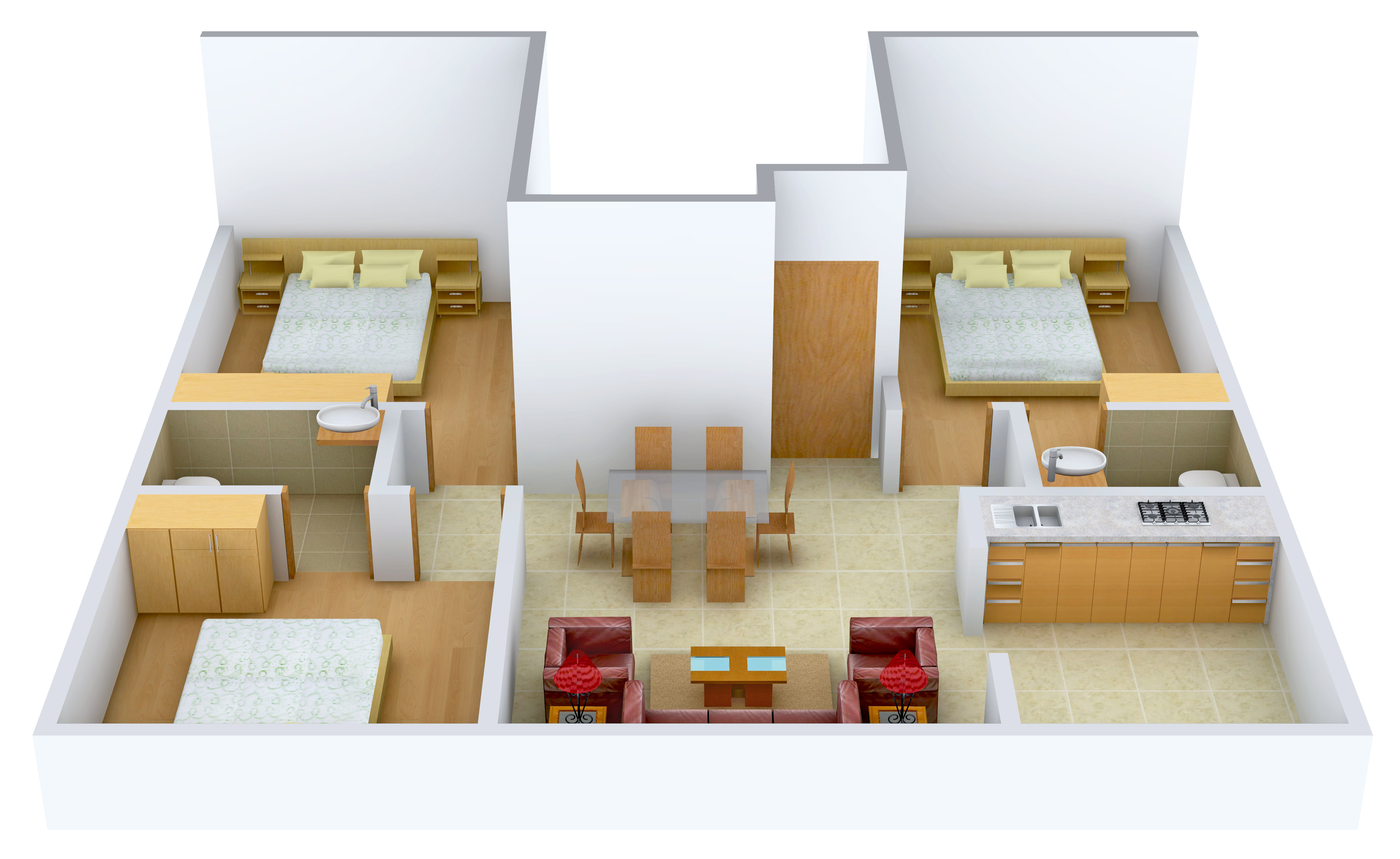 3DFloorPlan of Rajam Aadhithyam Block I