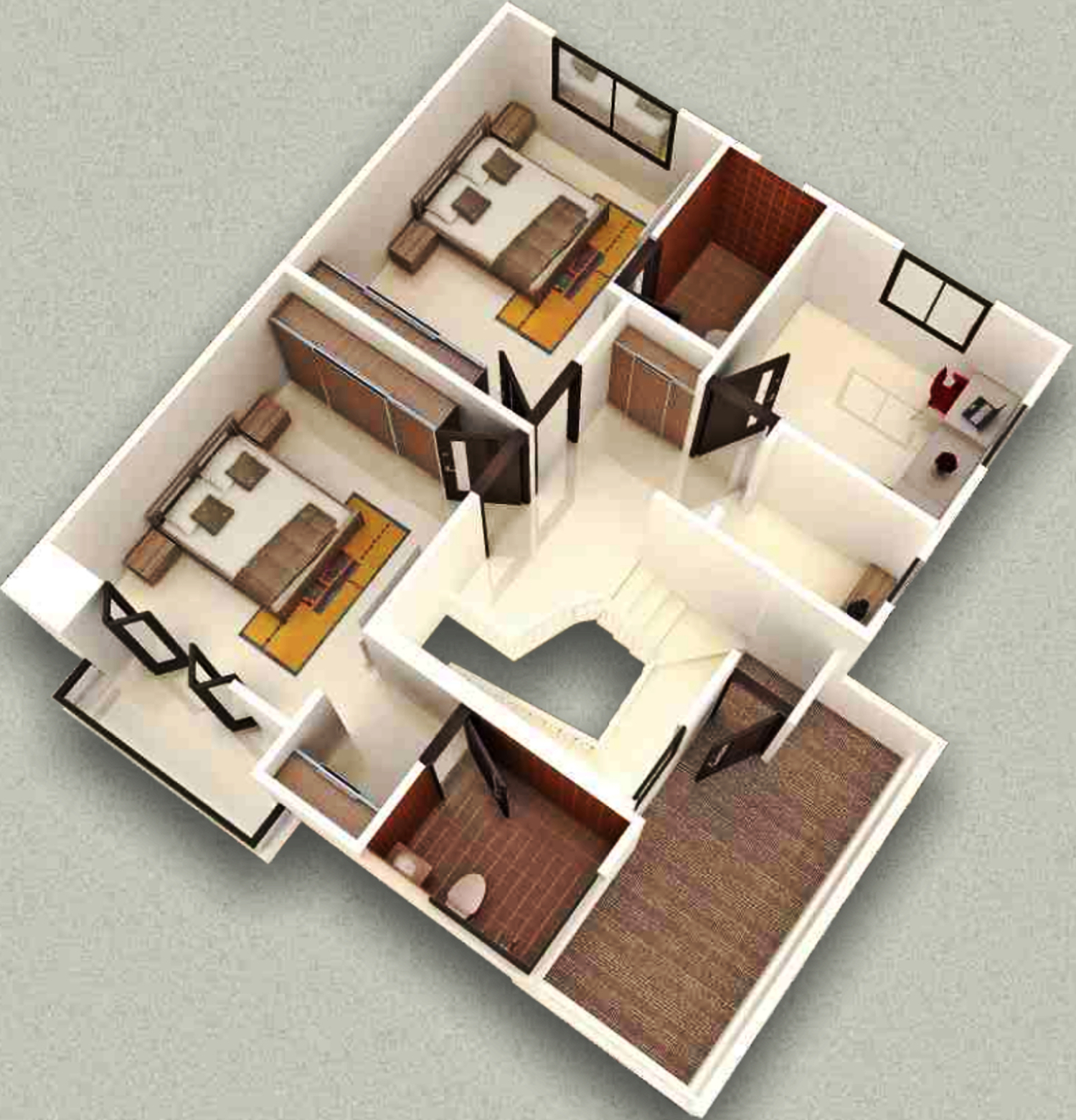 3DFloorPlan of Labh Shreeji Villa