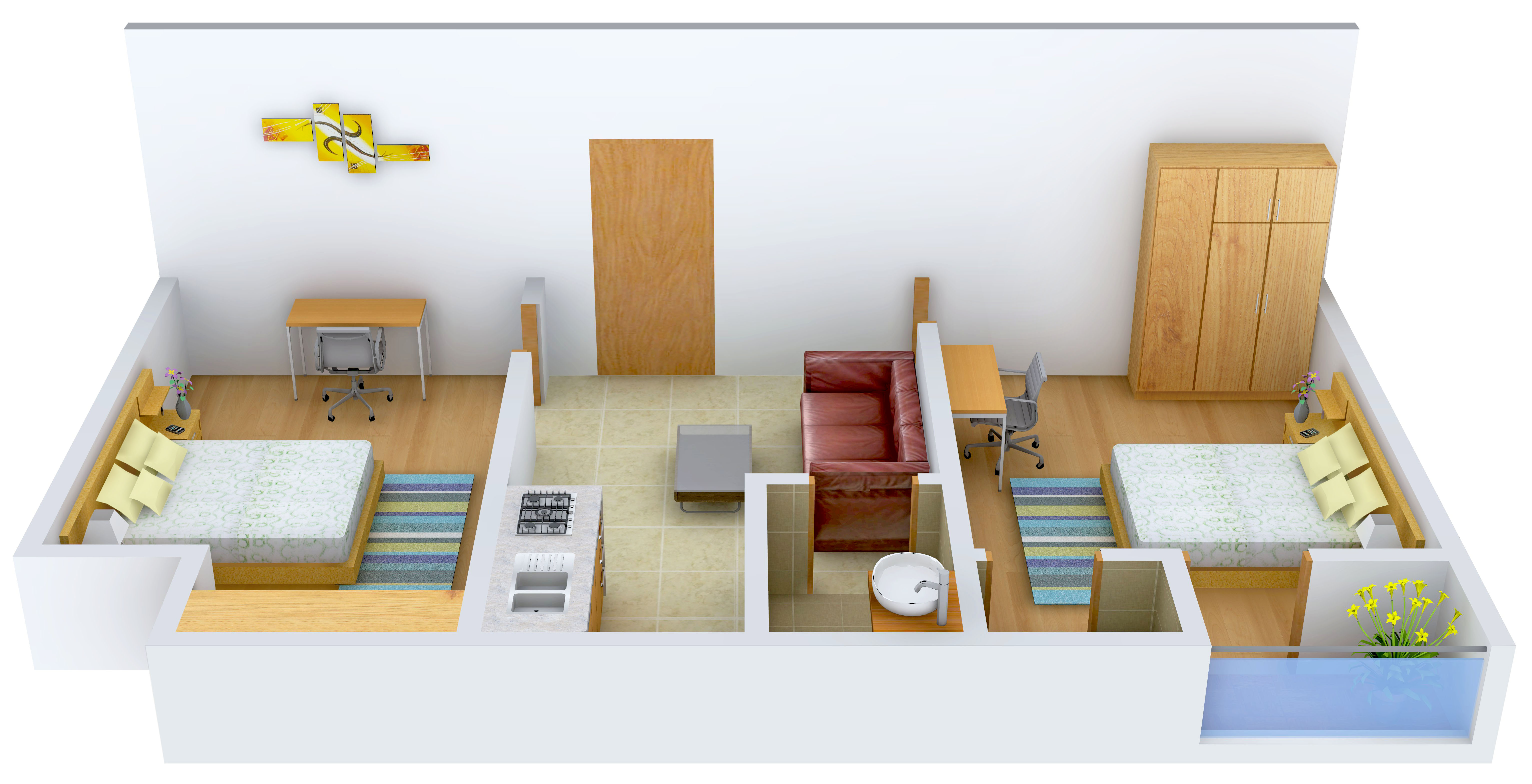 3DFloorPlan of Ruby Neel Deganta