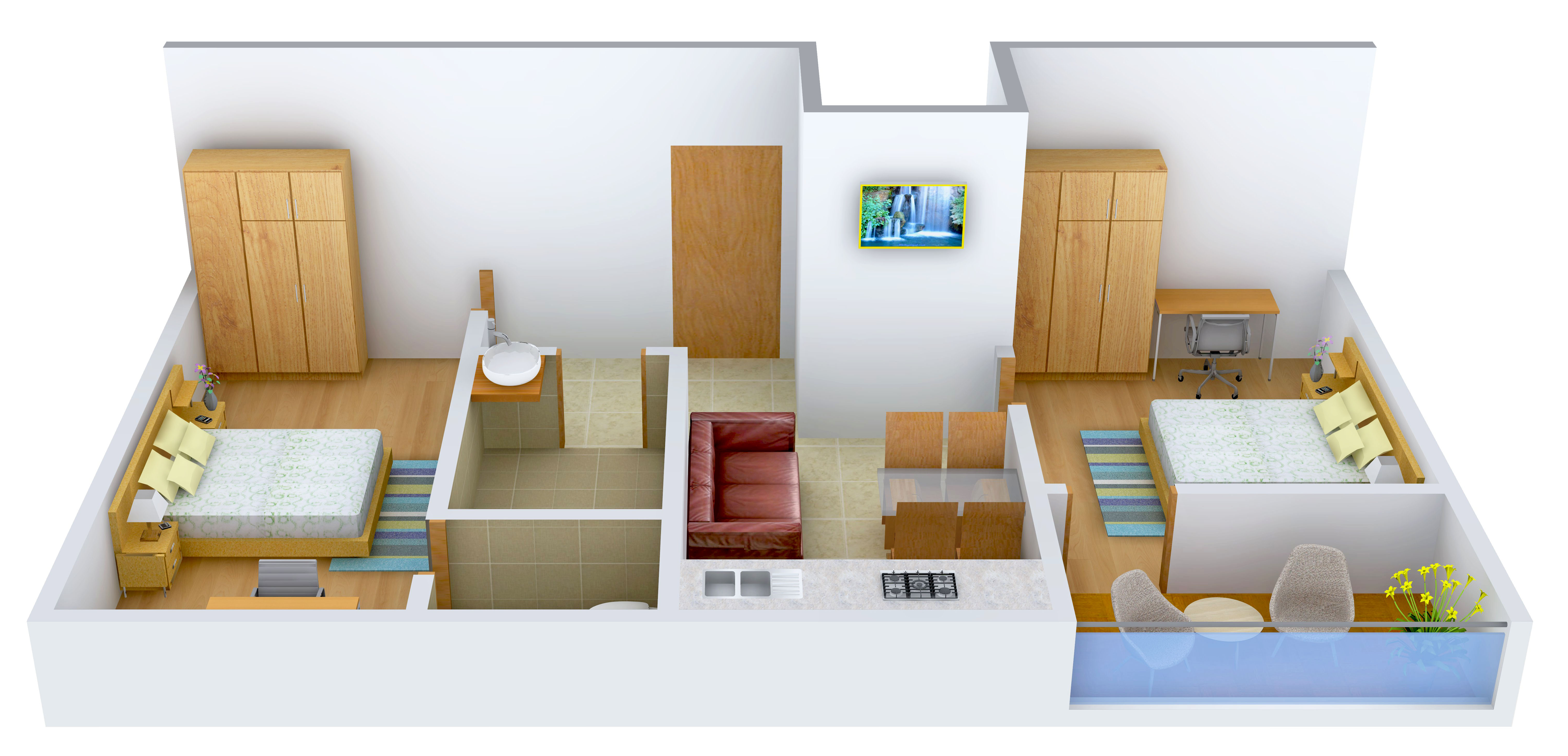 3DFloorPlan of Ruby Neel Deganta