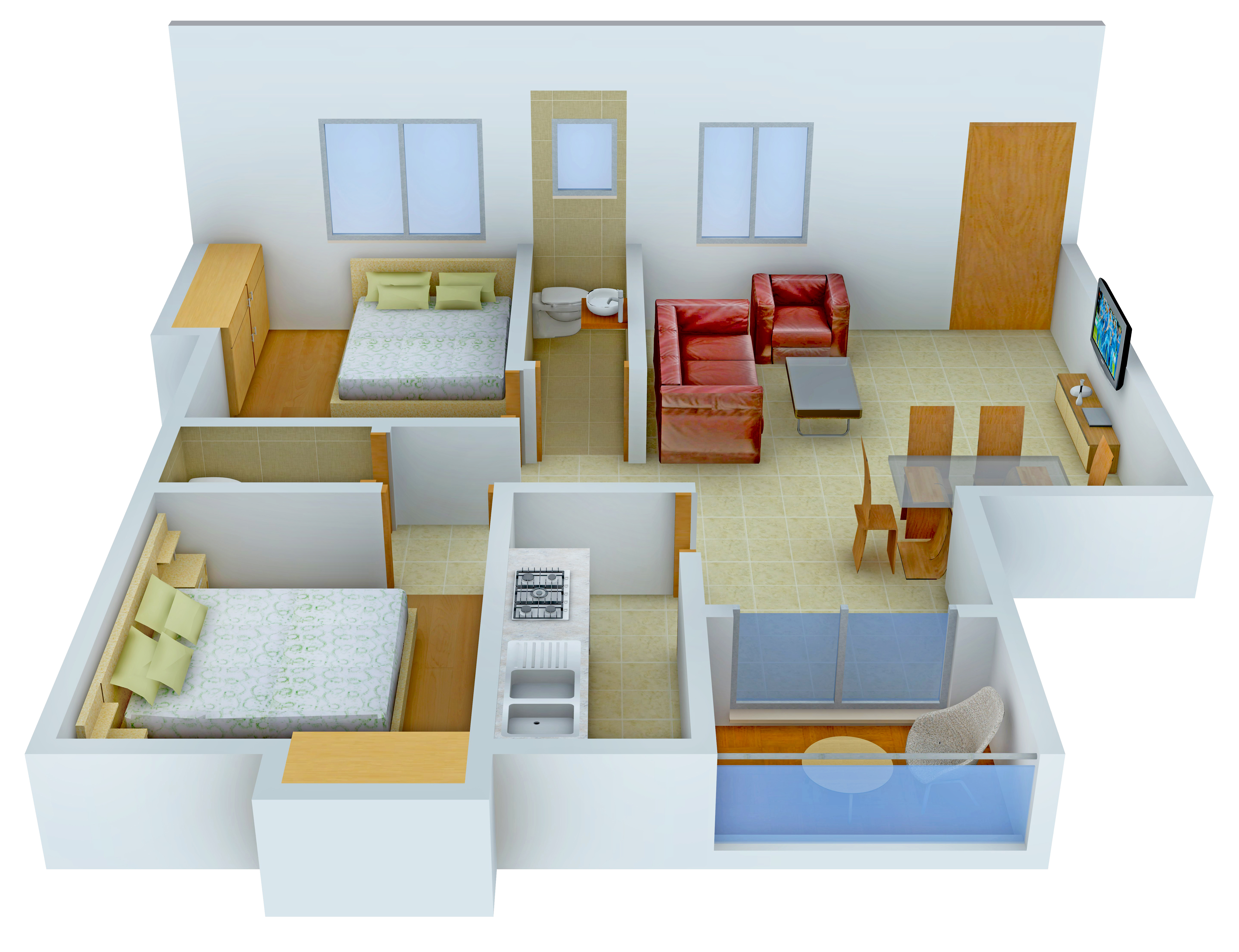 3DFloorPlan of Gazebo Mouhua