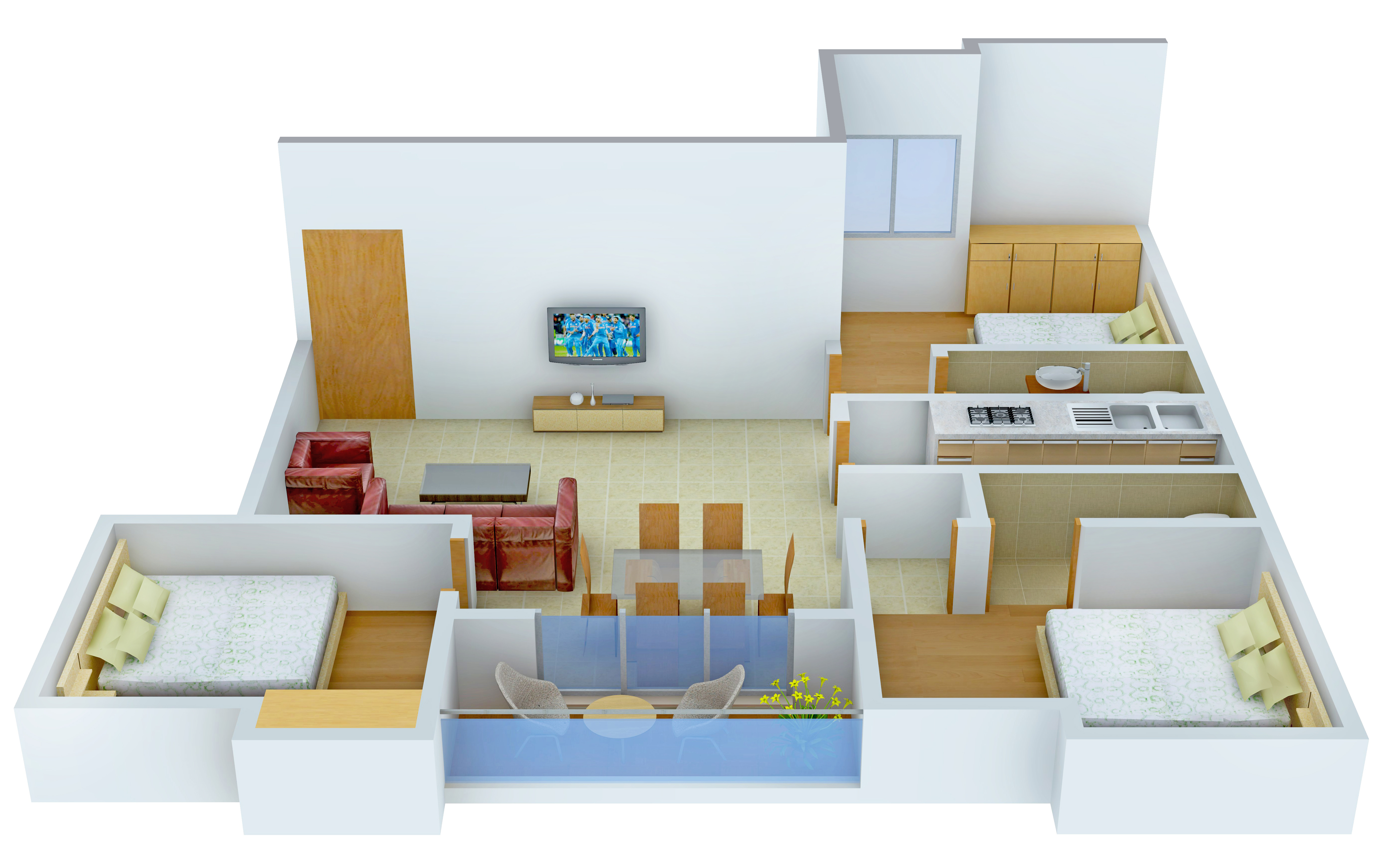 3DFloorPlan of Gazebo Mouhua