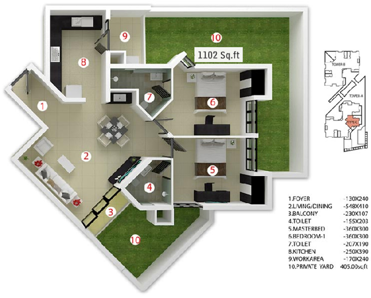3DFloorPlan of PVS Emerald