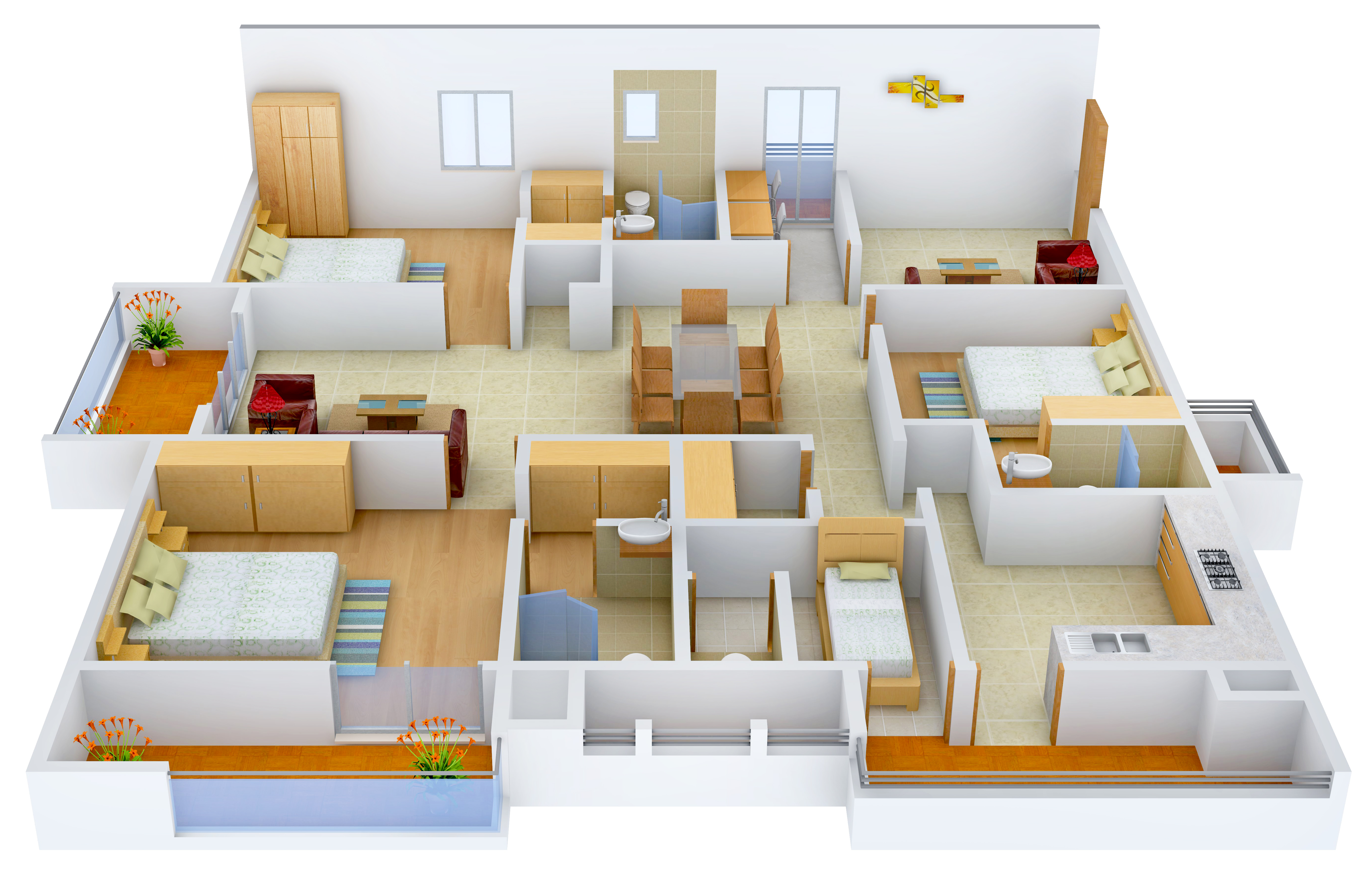 2405 sq ft 3 BHK 3T Apartment for Sale in Aparna