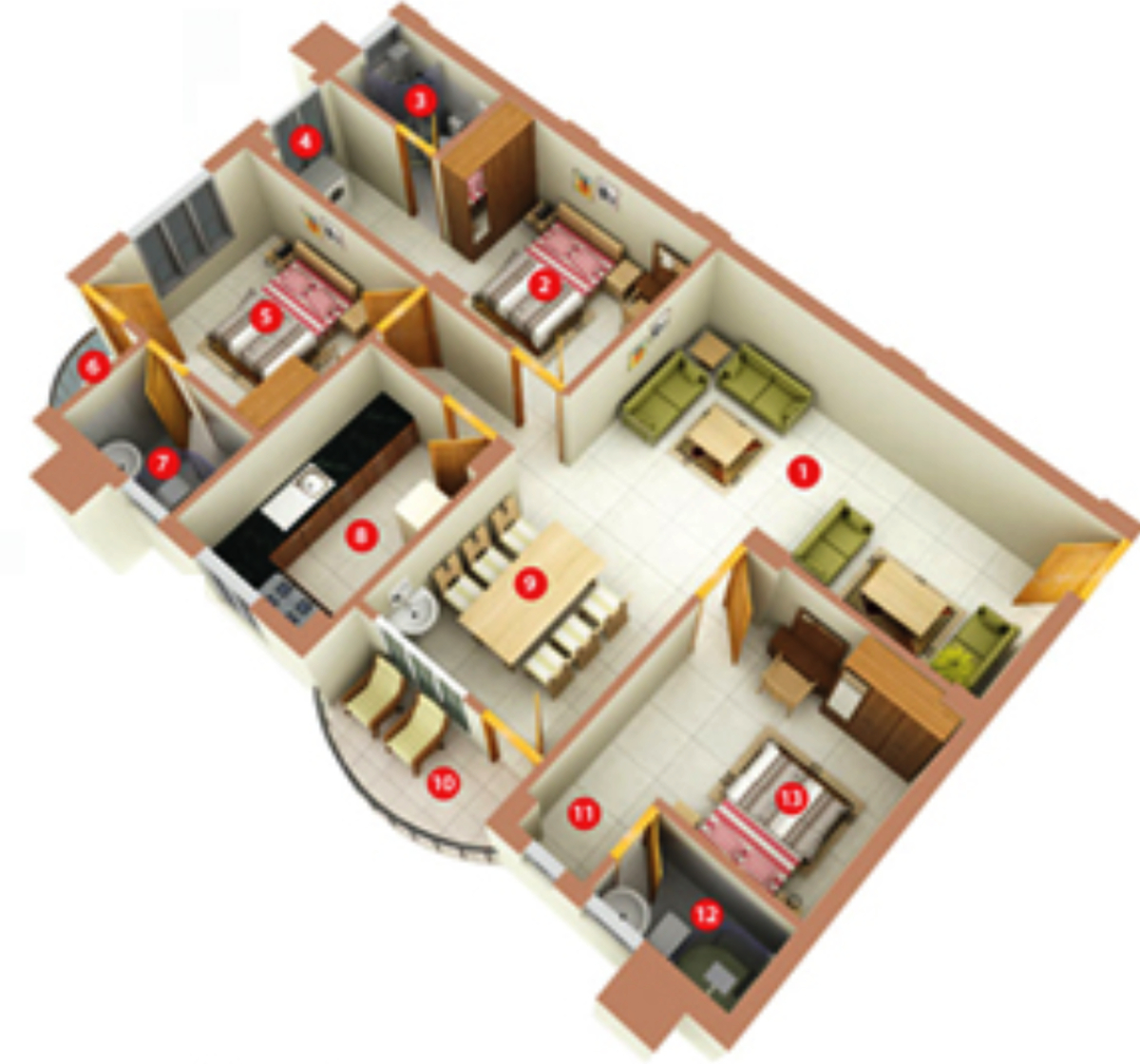 3DFloorPlan of Jos Imperial Towers