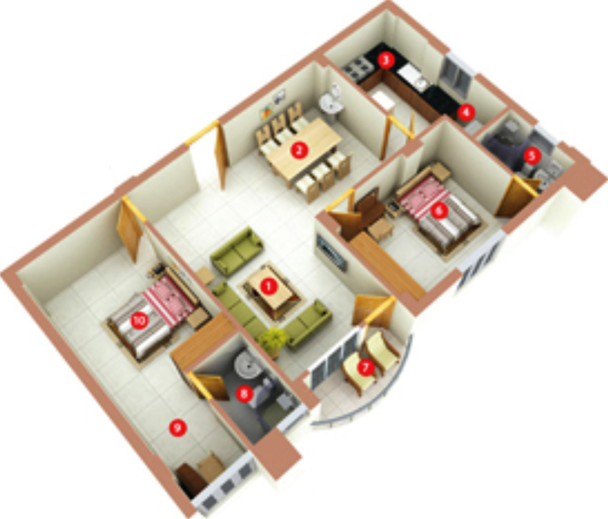 3DFloorPlan of Jos Imperial Towers