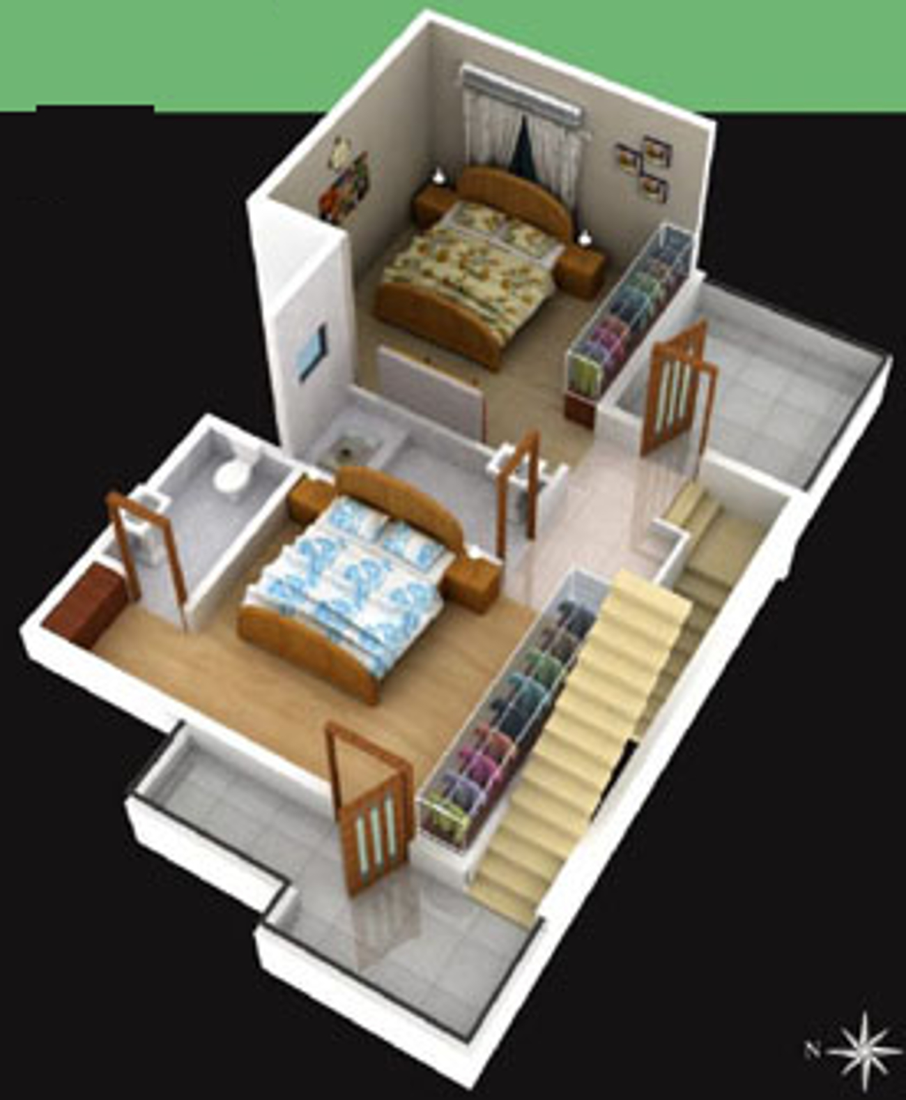 3DFloorPlan of Potential Sai Residency Villas