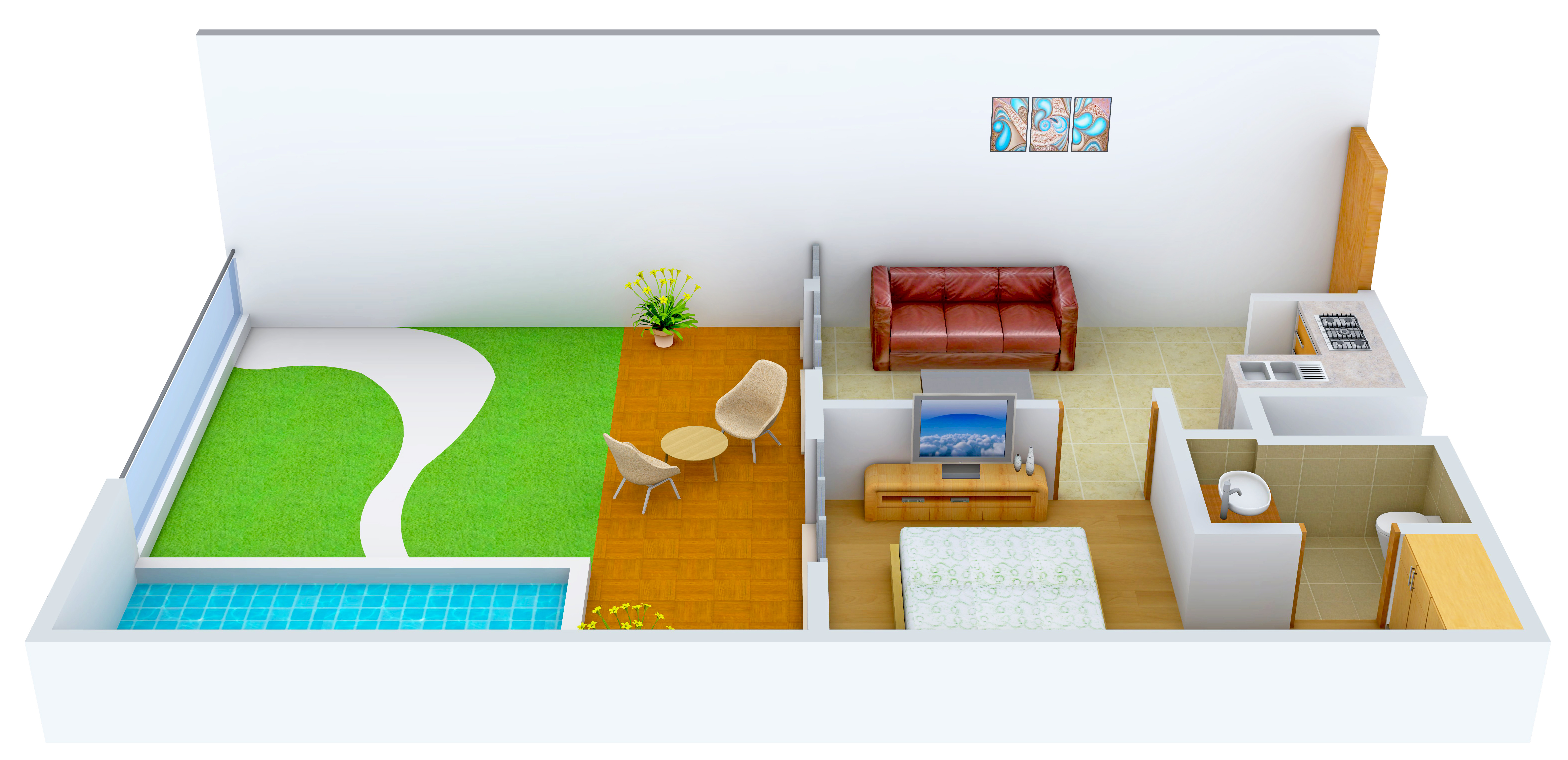 3DFloorPlan of Tulsiani Palacio Imperial White