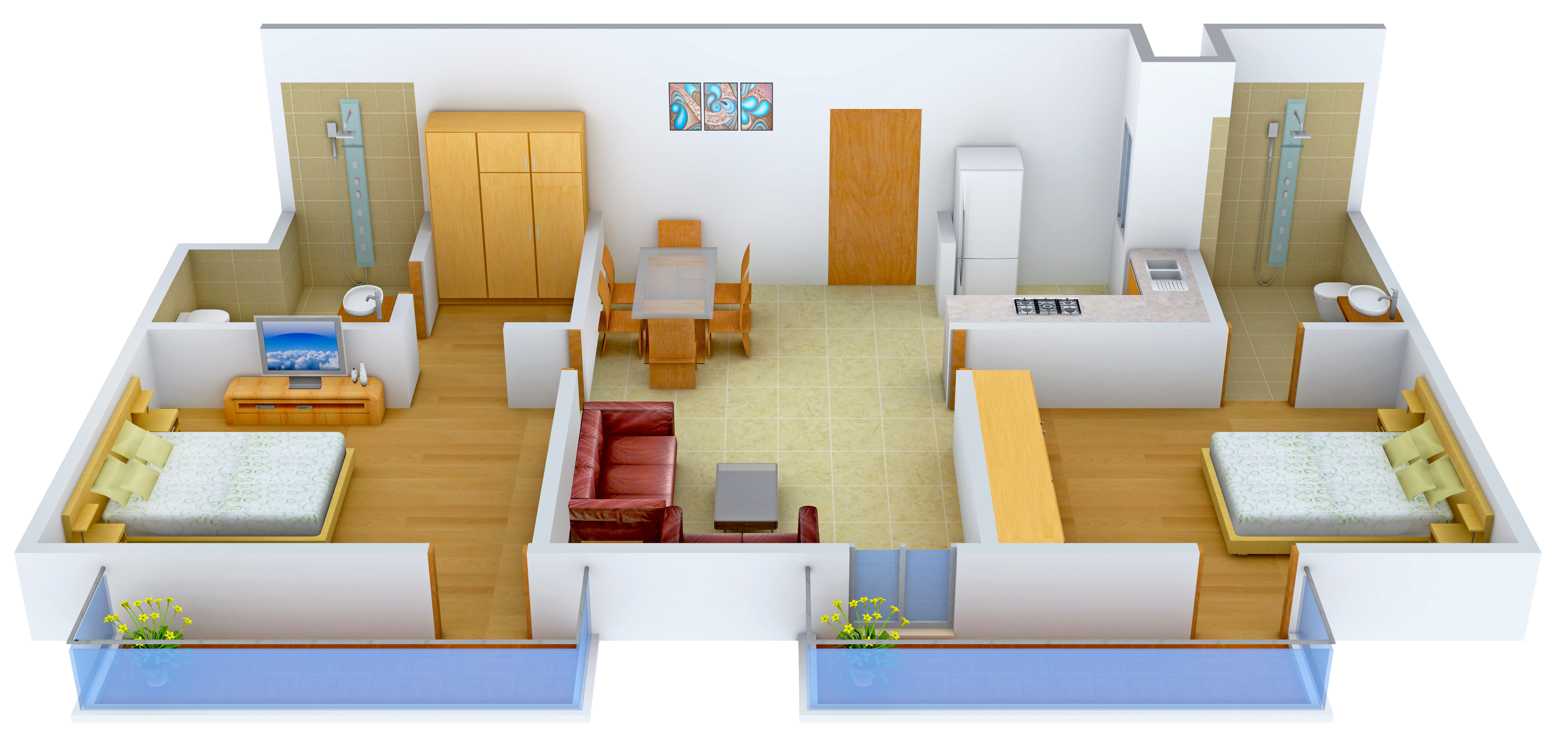 3DFloorPlan of Tulsiani Palacio Imperial White