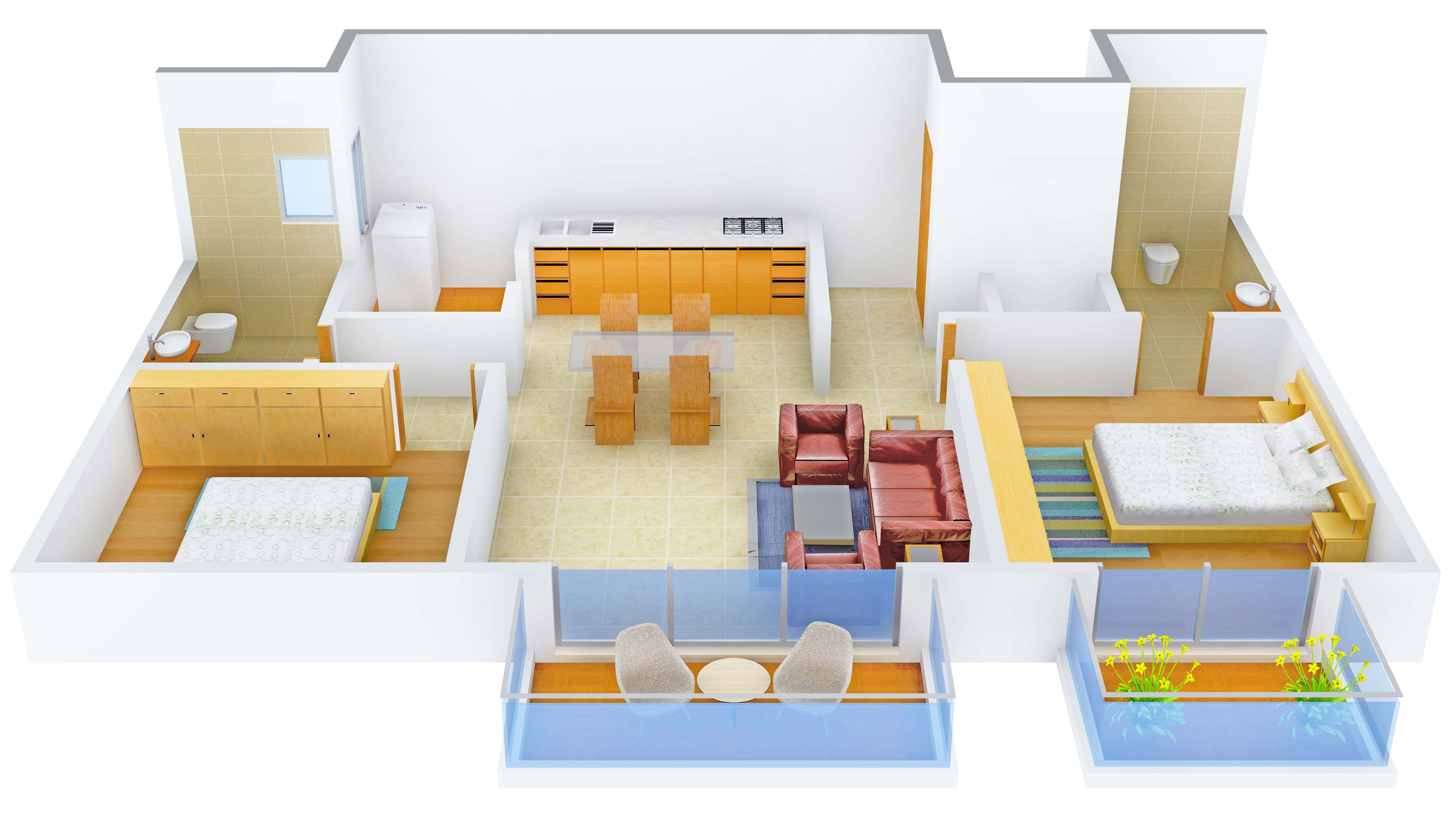 3DFloorPlan of Lohia Verzure