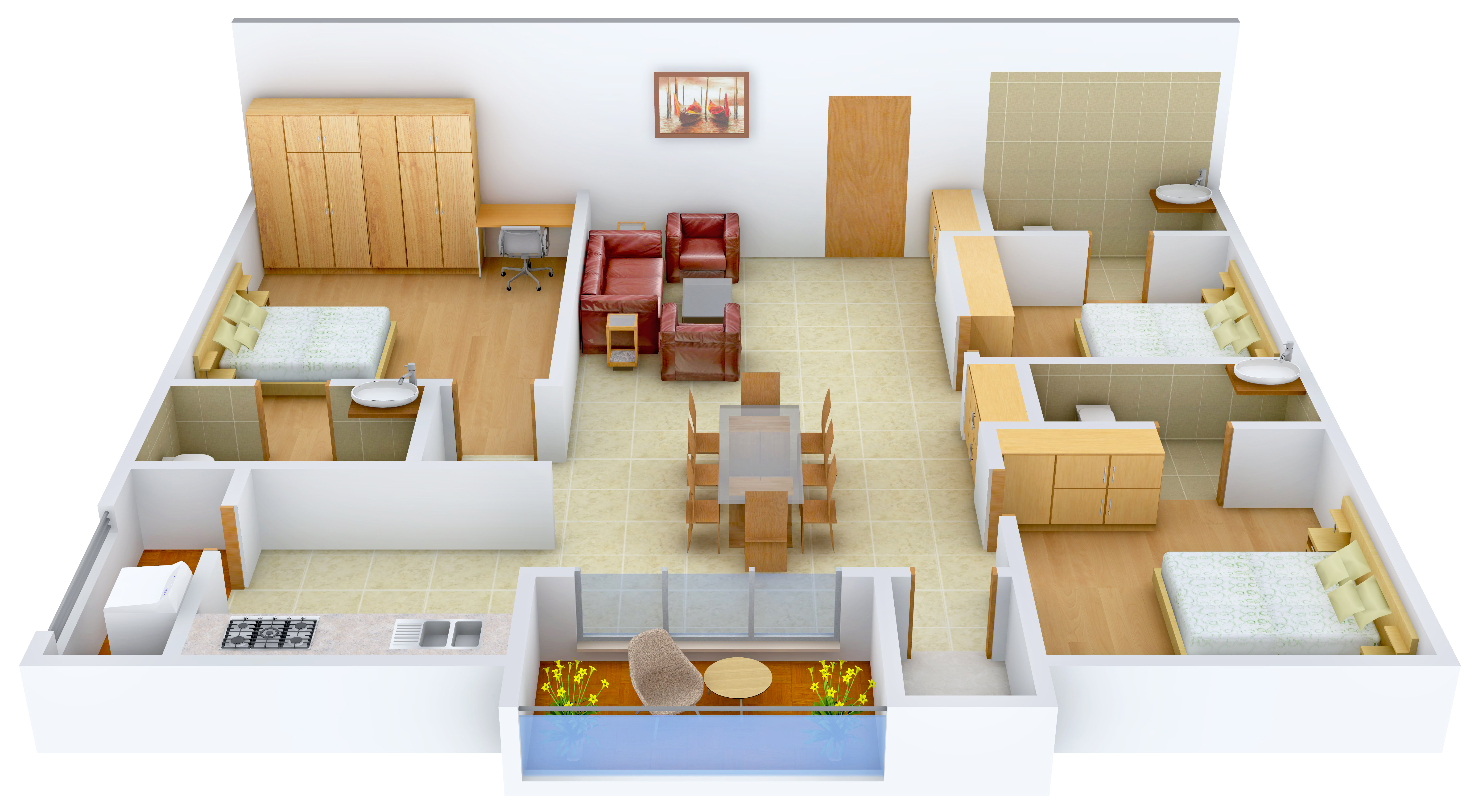 3DFloorPlan of Anuhar 99 Parc