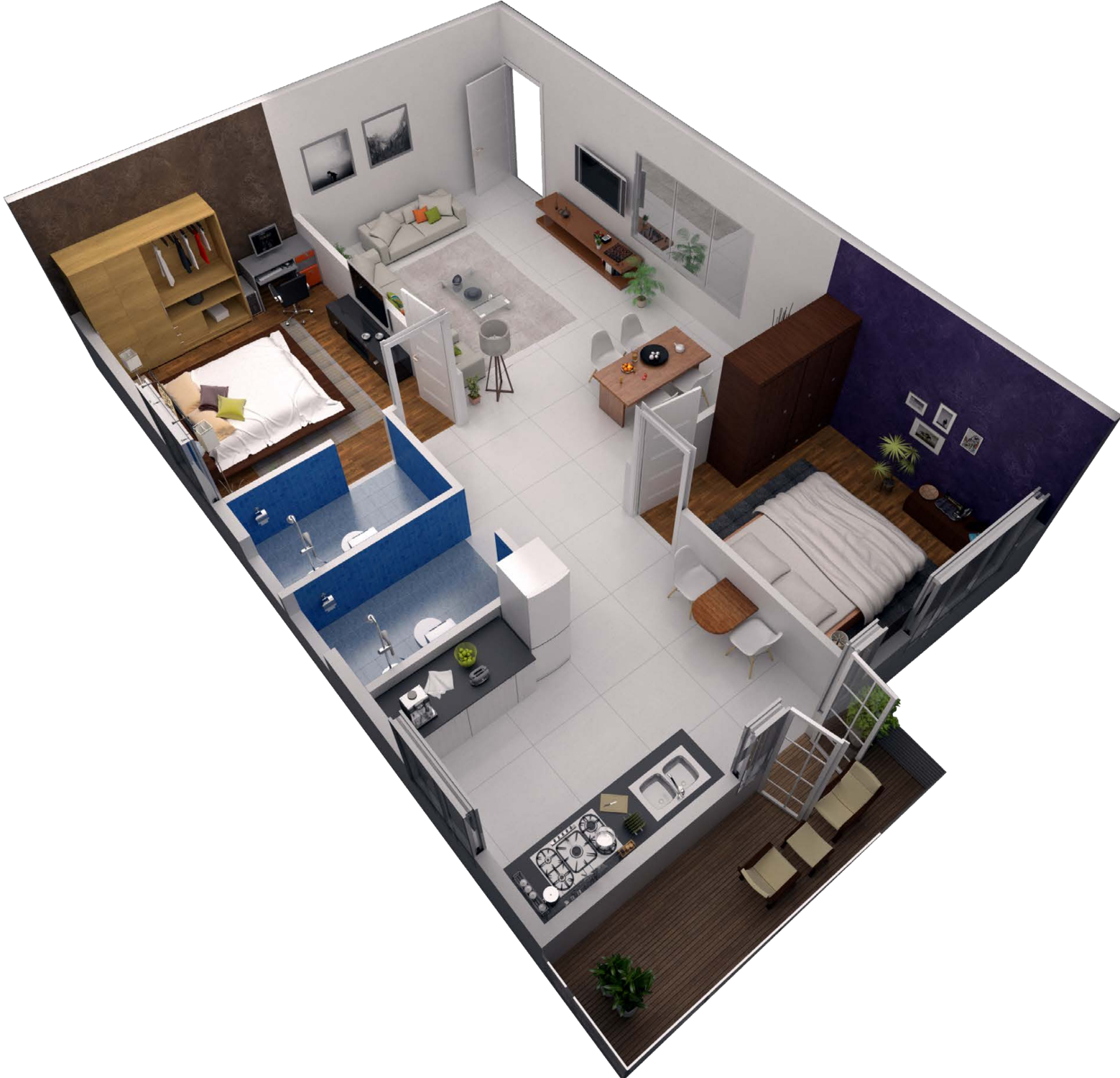 3DFloorPlan of String 8 Siddeshwar