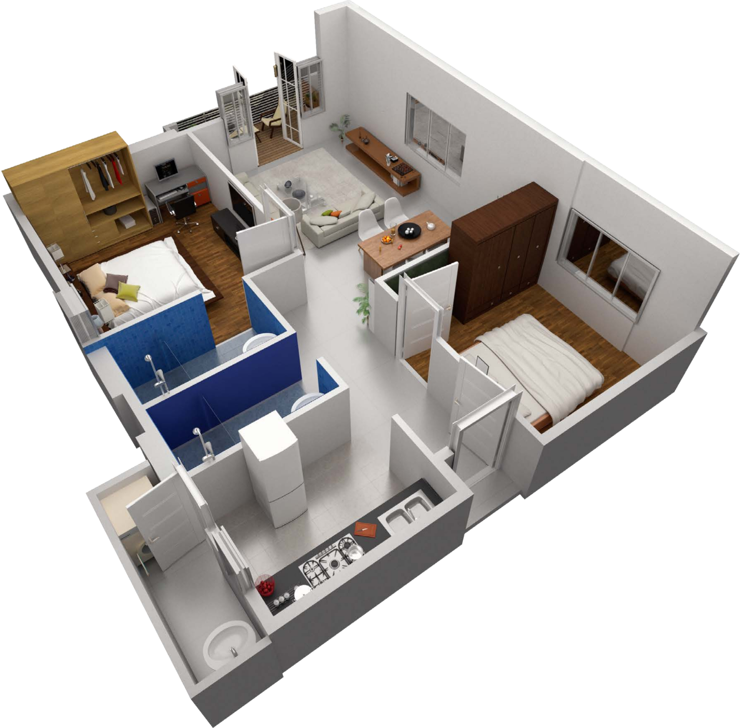 3DFloorPlan of String 8 Siddeshwar