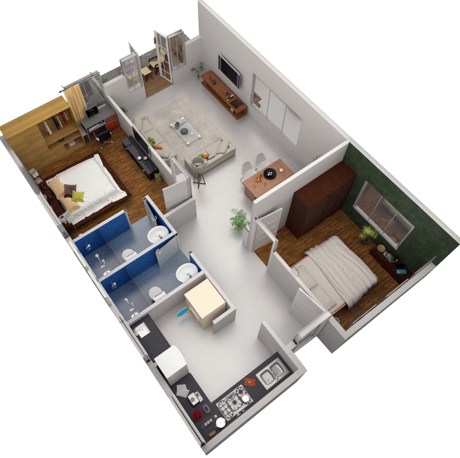 3DFloorPlan of String 8 Siddeshwar