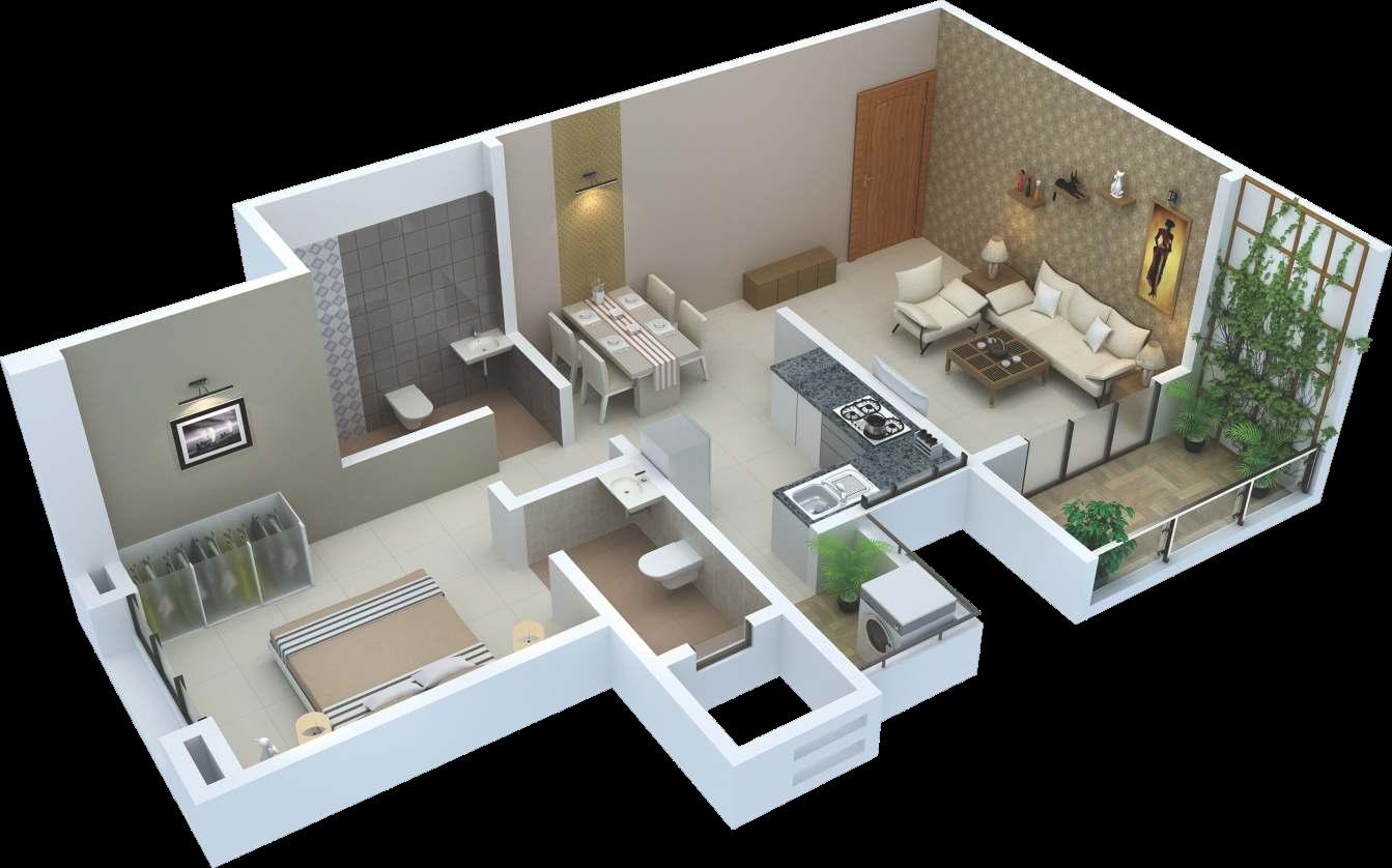 3DFloorPlan of Sainath Sentosa Pearl