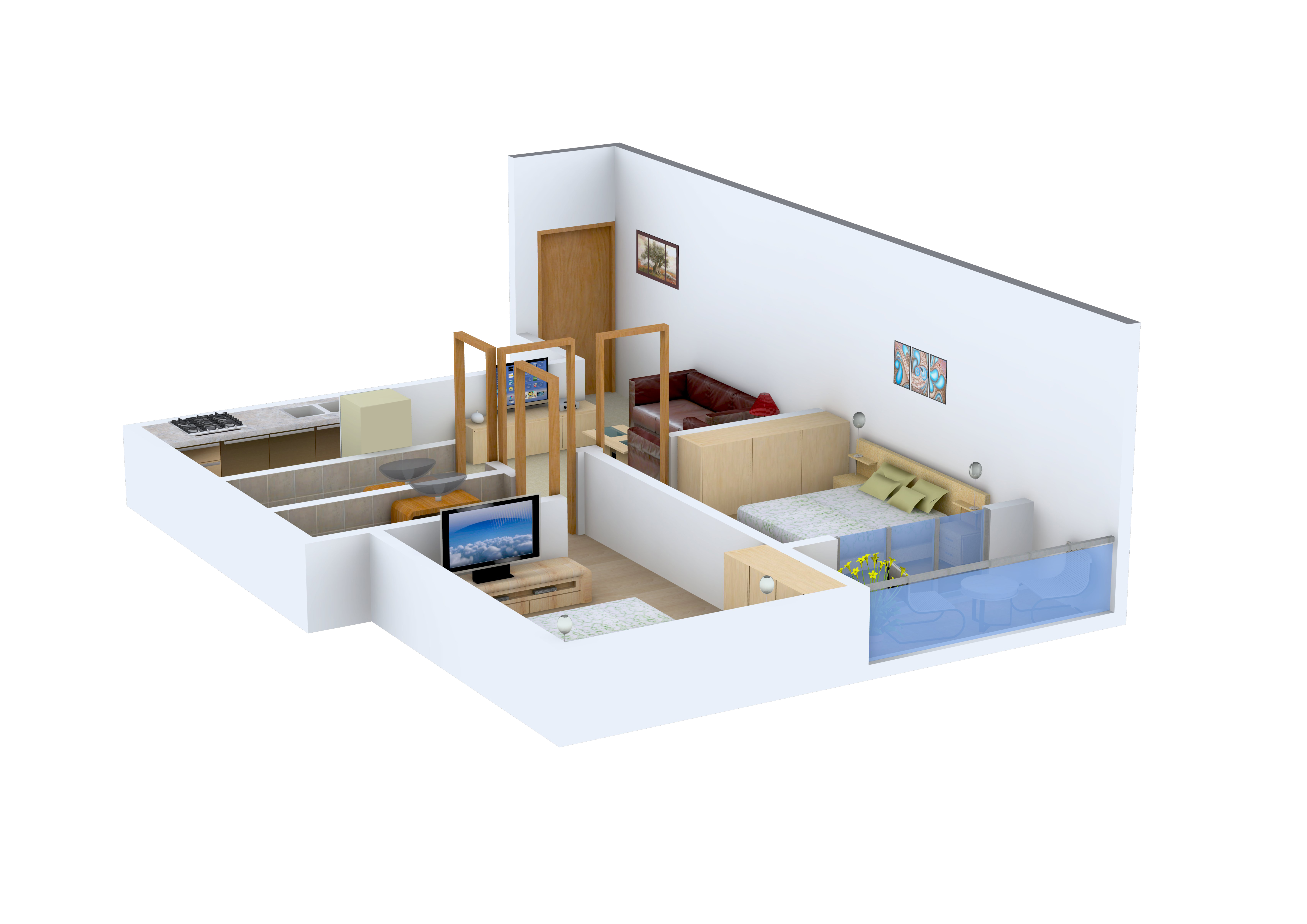 3DFloorPlan of Sharanam Savera