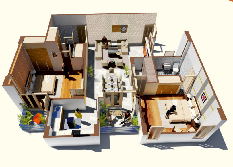 3DFloorPlan of Raj Surya Shyam