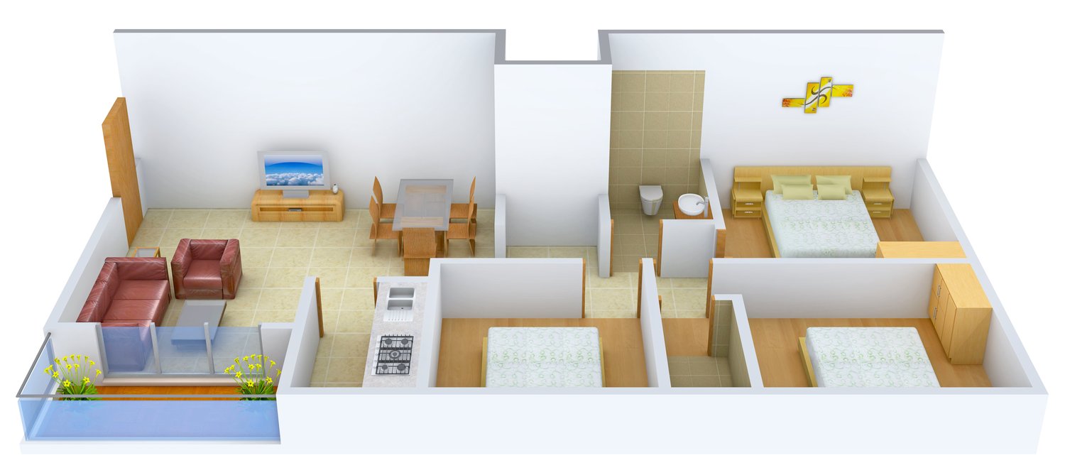 3DFloorPlan of Swanhousing Swan Green