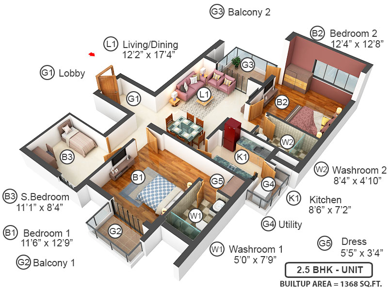3DFloorPlan of ASF Isle de Royale