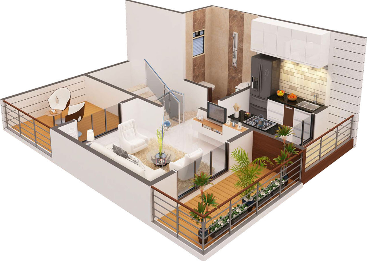 3DFloorPlan of Spanish Residency Phase 1