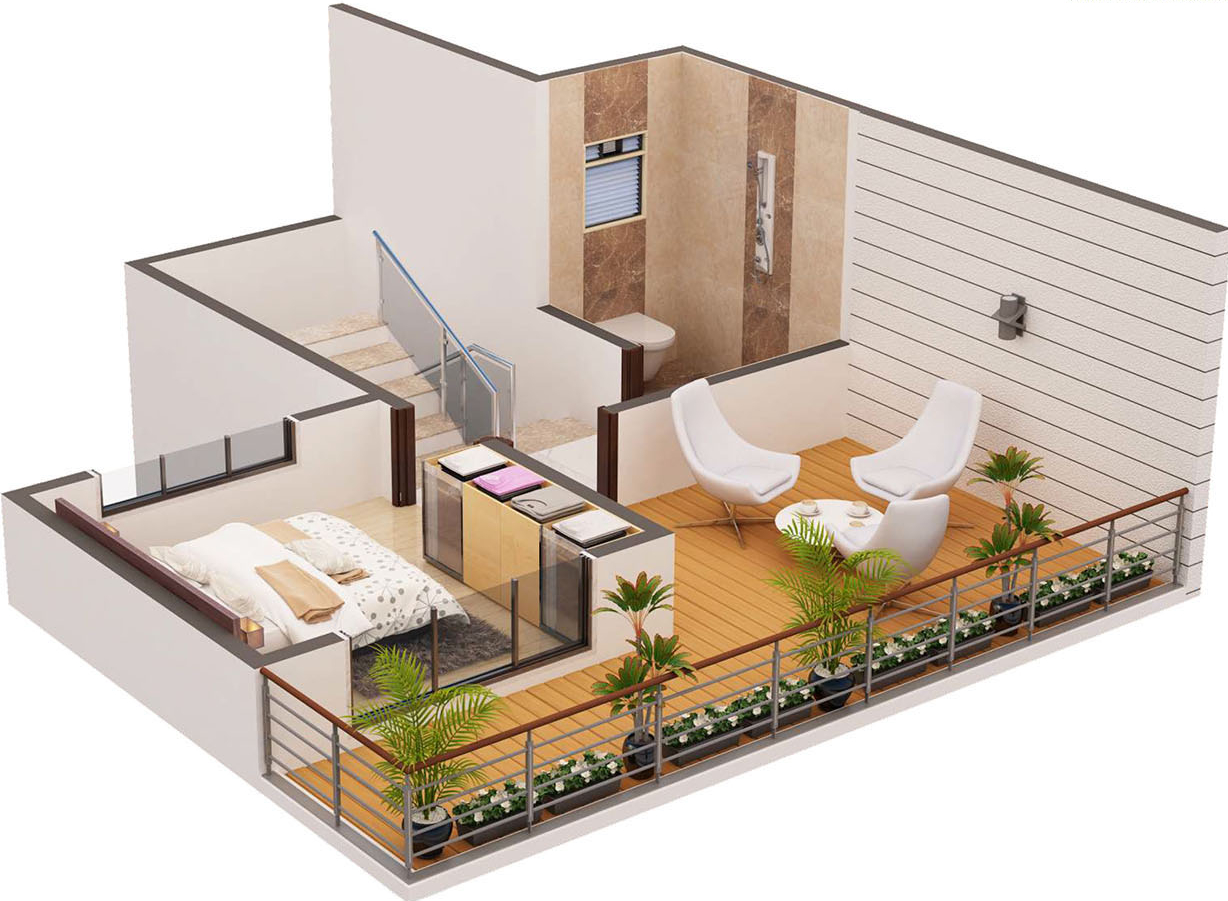 3DFloorPlan of Spanish Residency Phase 1