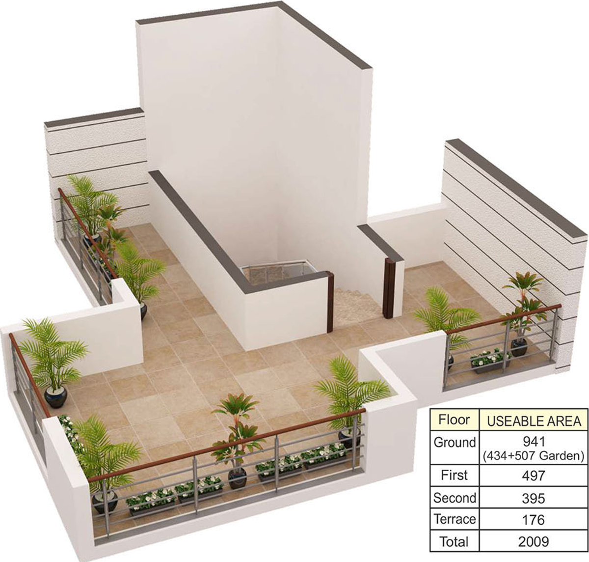 3DFloorPlan of Spanish Residency Phase 1