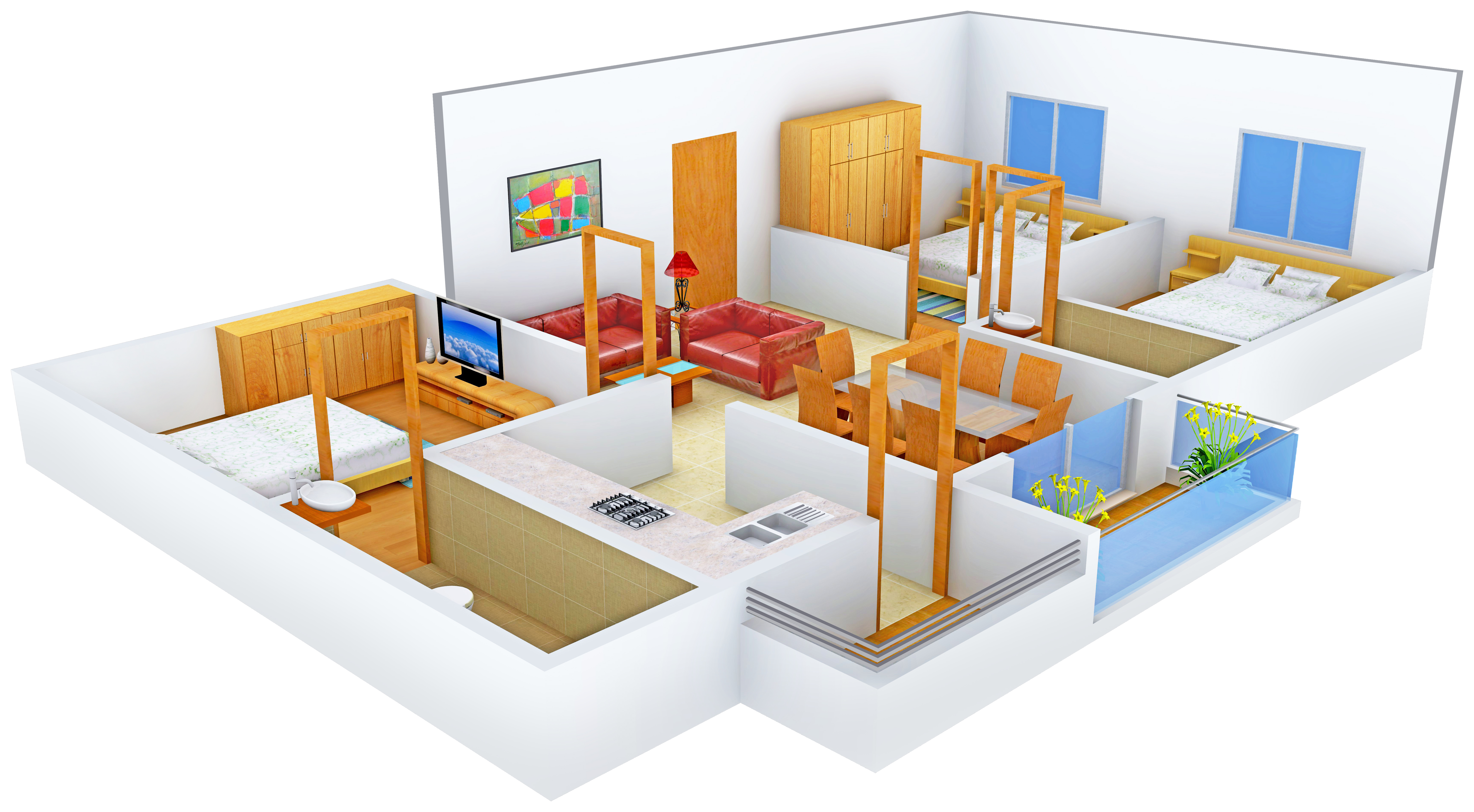 3DFloorPlan of Nu Tech Srivatsam