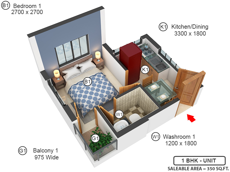 3DFloorPlan of Royal Enclave Phase 1
