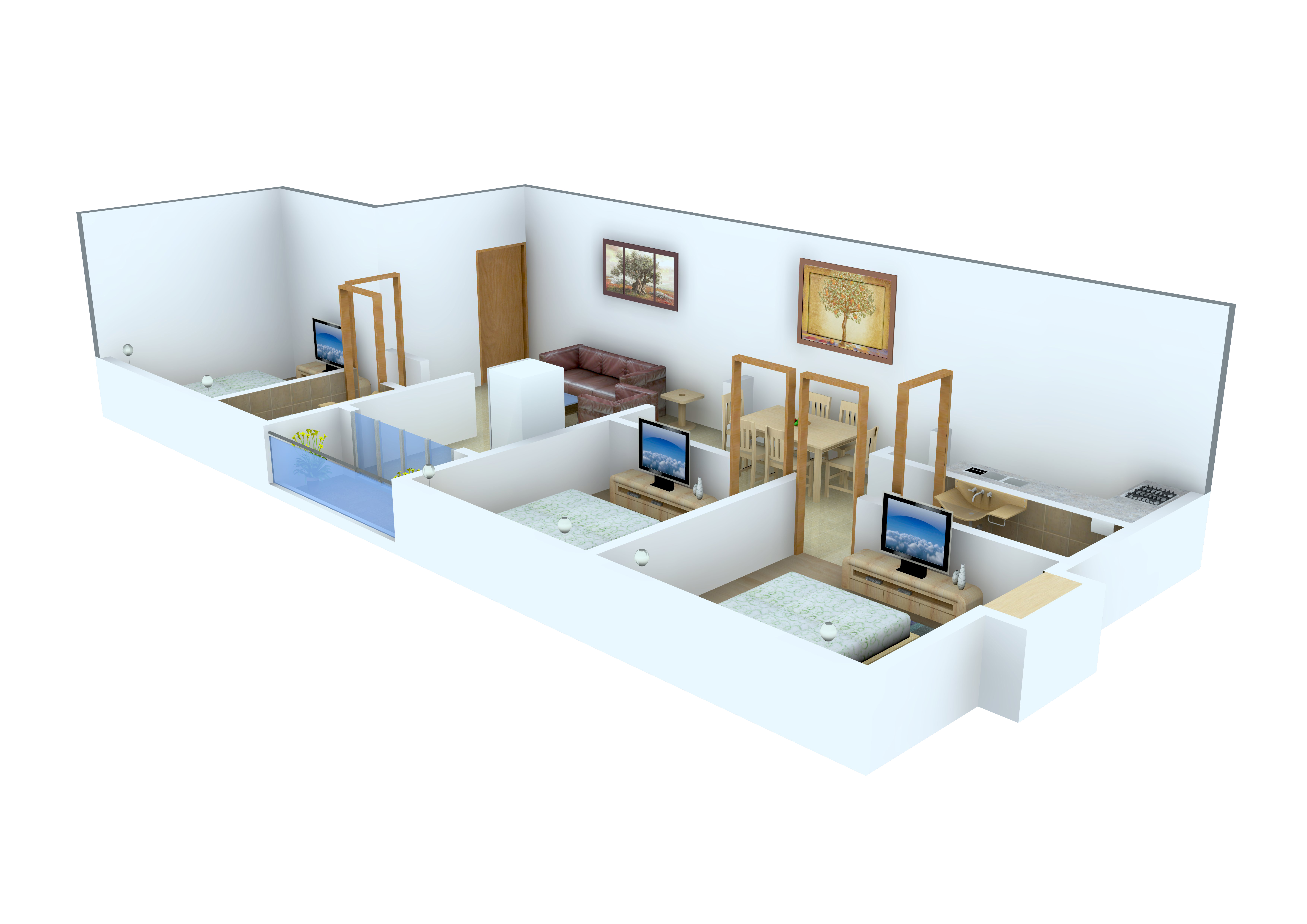 3DFloorPlan of Pelican Lake View