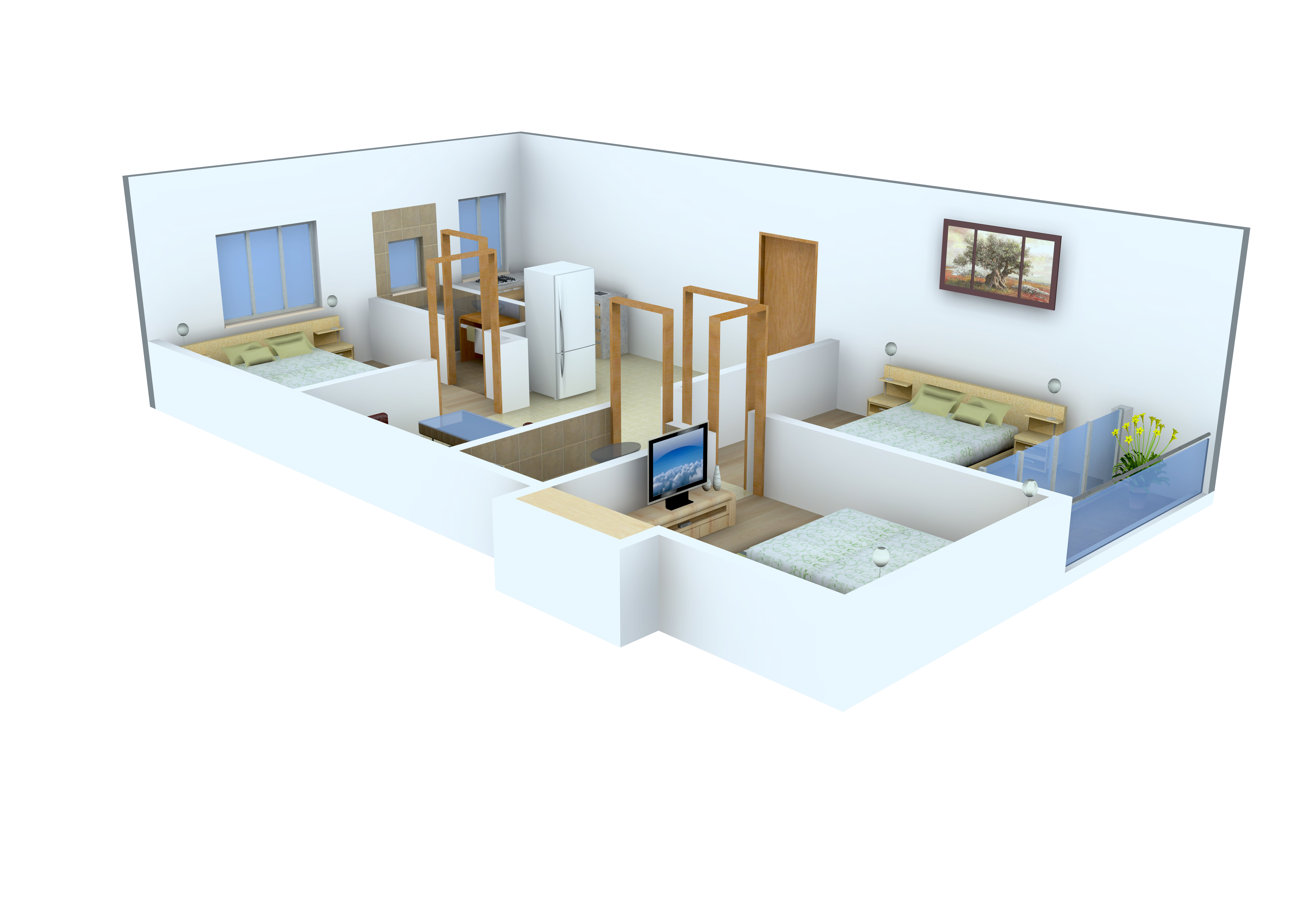 3DFloorPlan of Pelican Lake View
