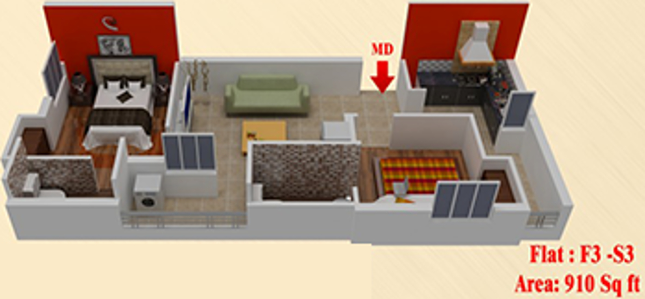 3DFloorPlan of Shree Varu Dwarakamai