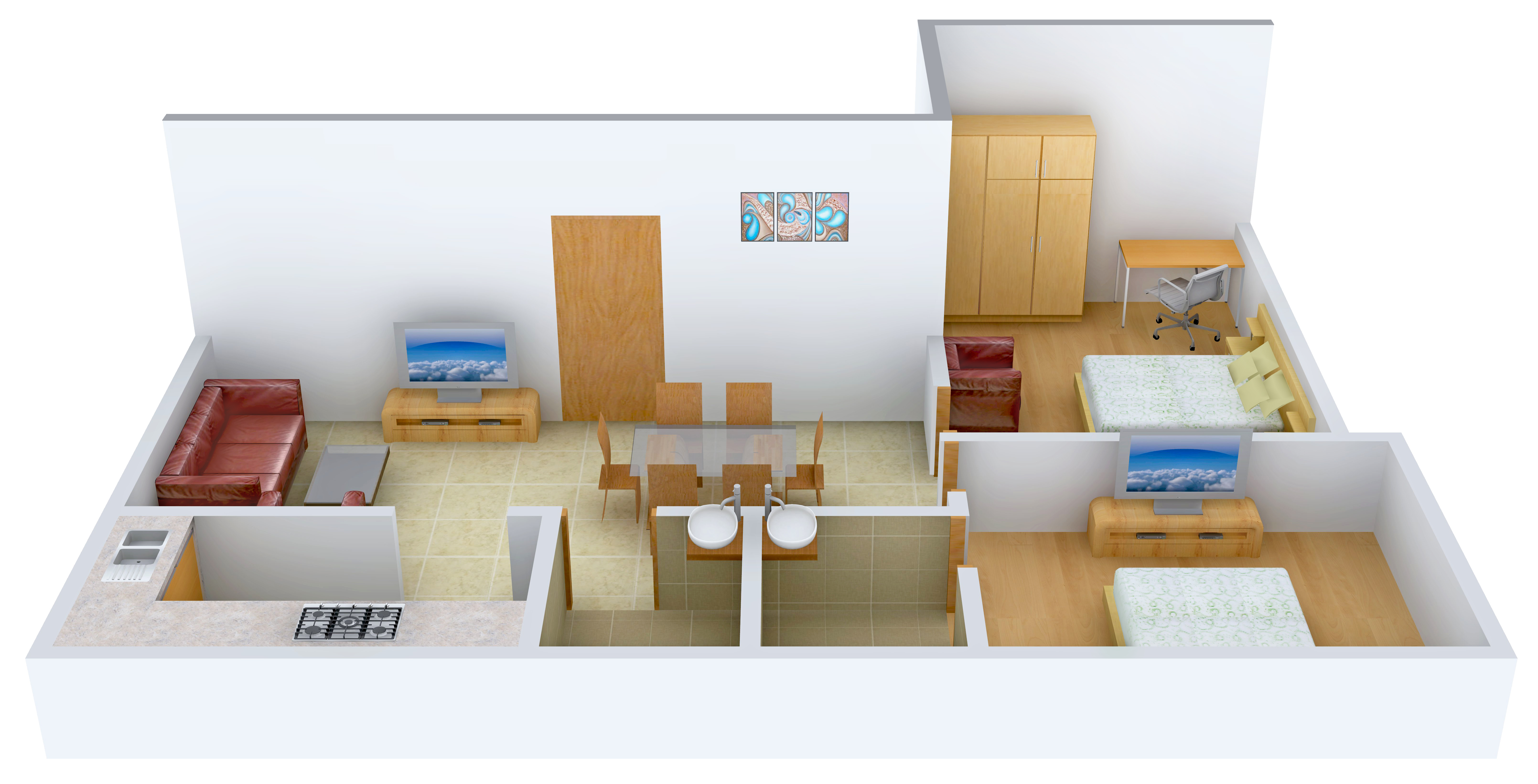 3DFloorPlan of Aliyah Gardenia
