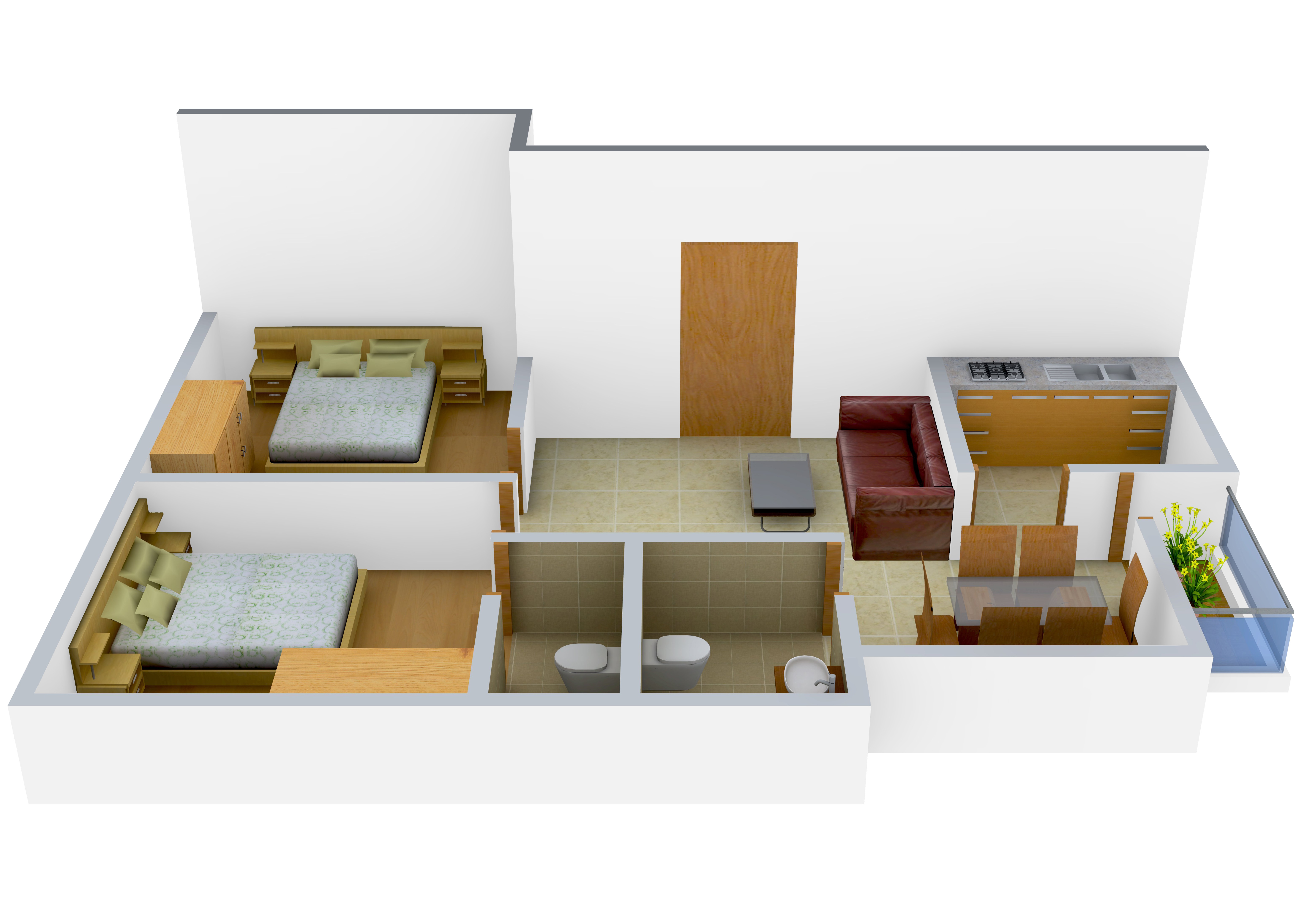 3DFloorPlan of Biswas Enterprise Jeet Venus