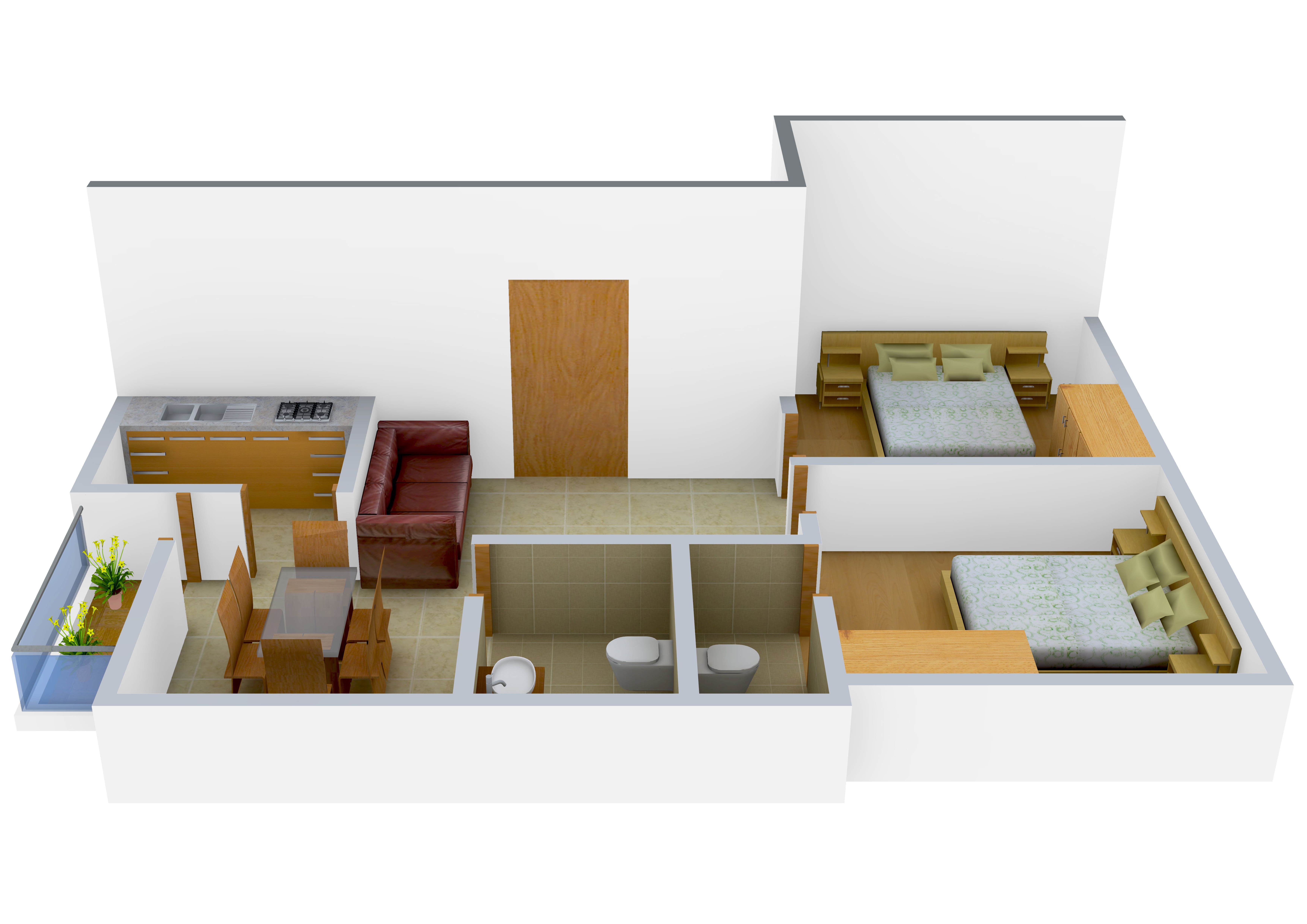 3DFloorPlan of Biswas Enterprise Jeet Venus