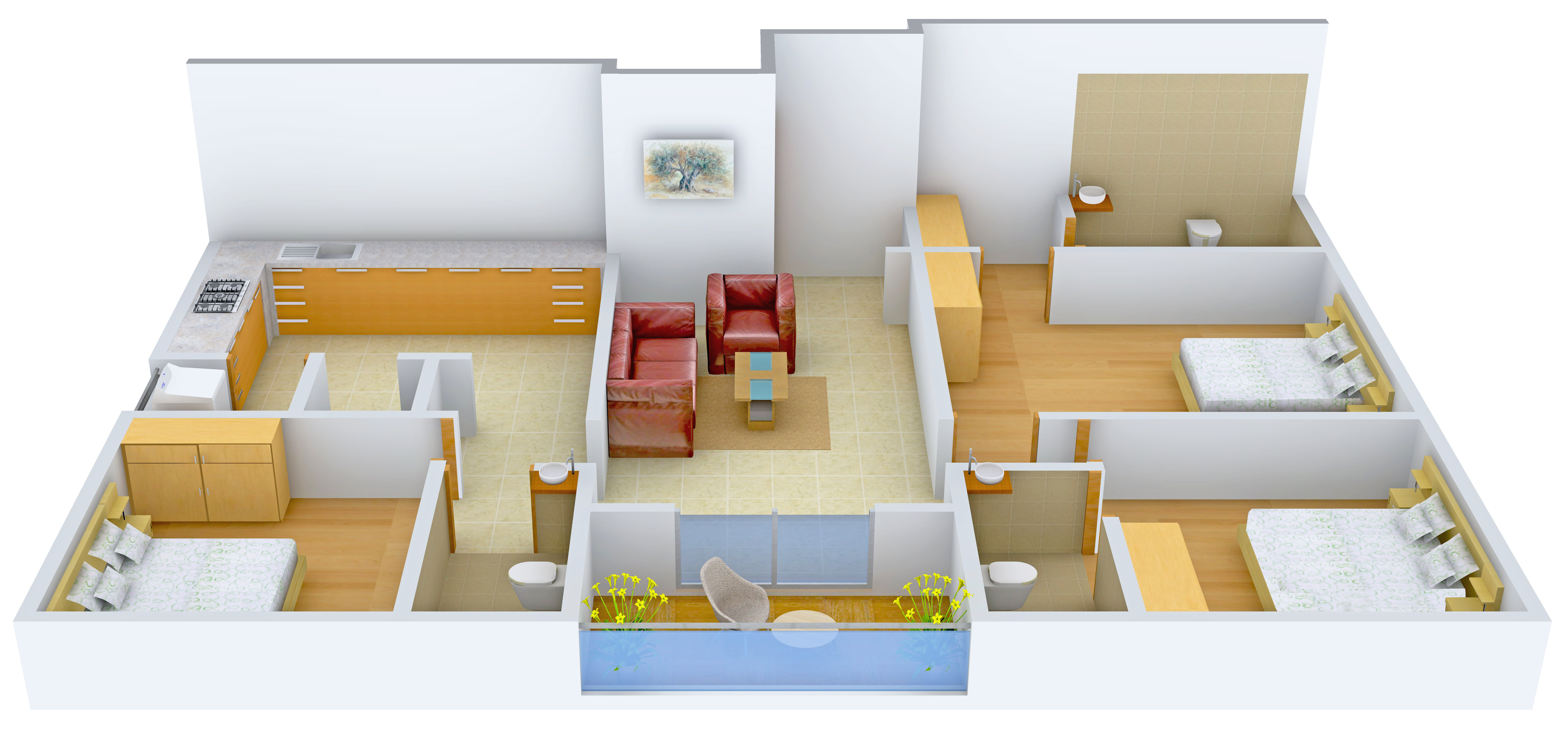 3DFloorPlan of Liberty The Address