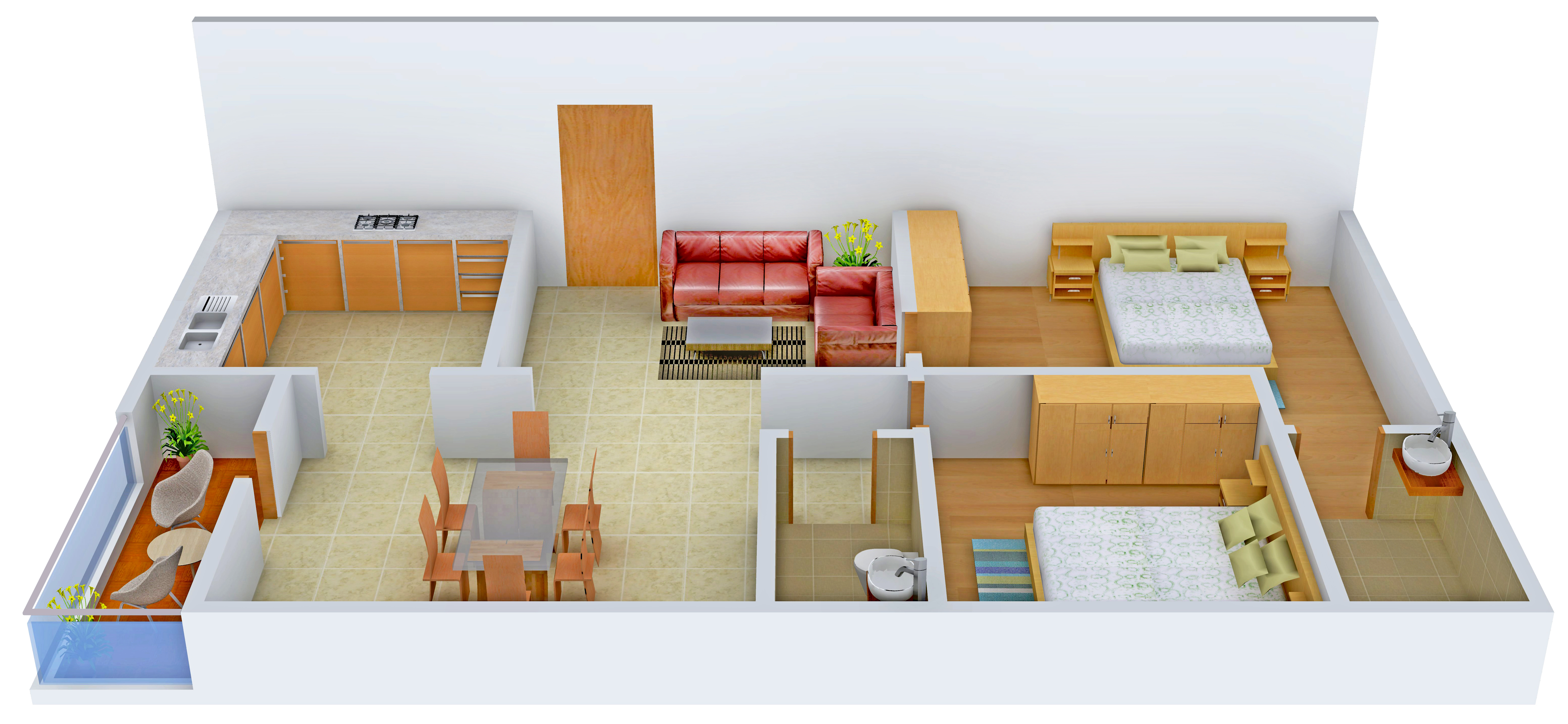 3DFloorPlan of Sree Maruthi Arcade